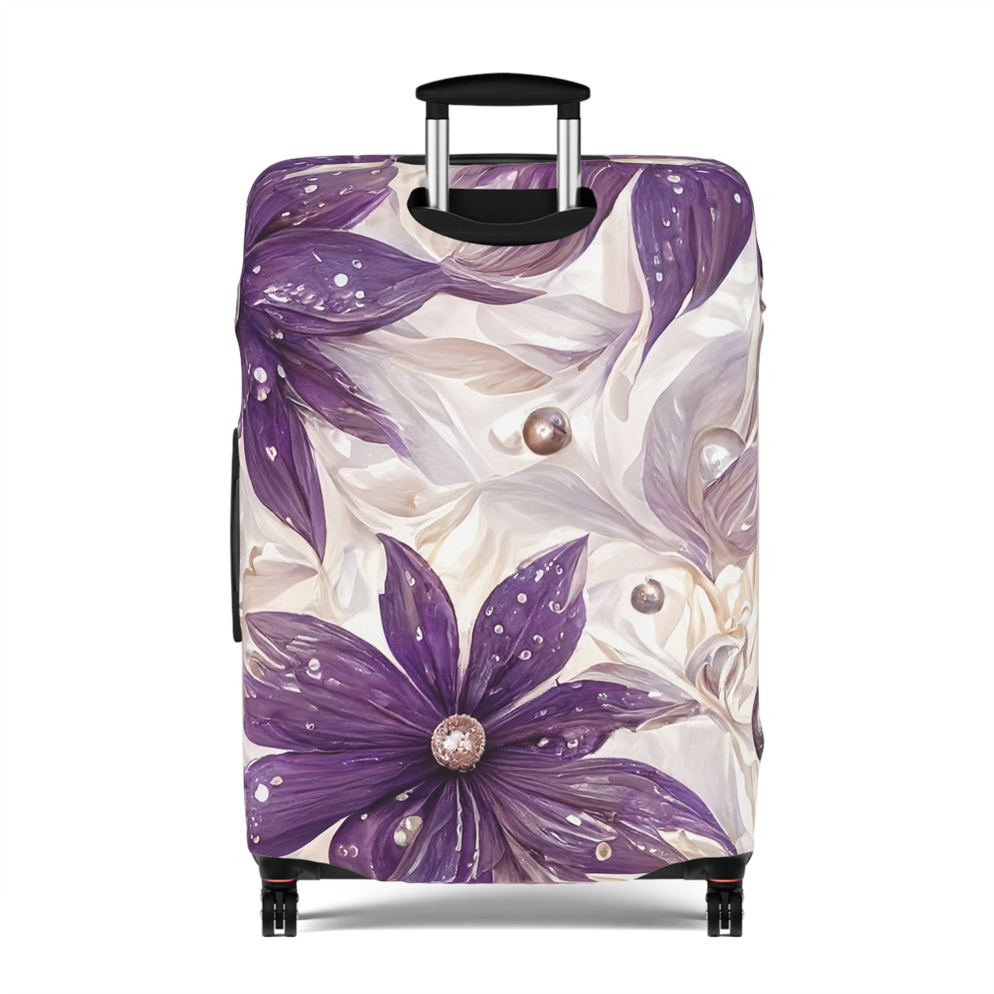 Luggage Cover, Purple Floral