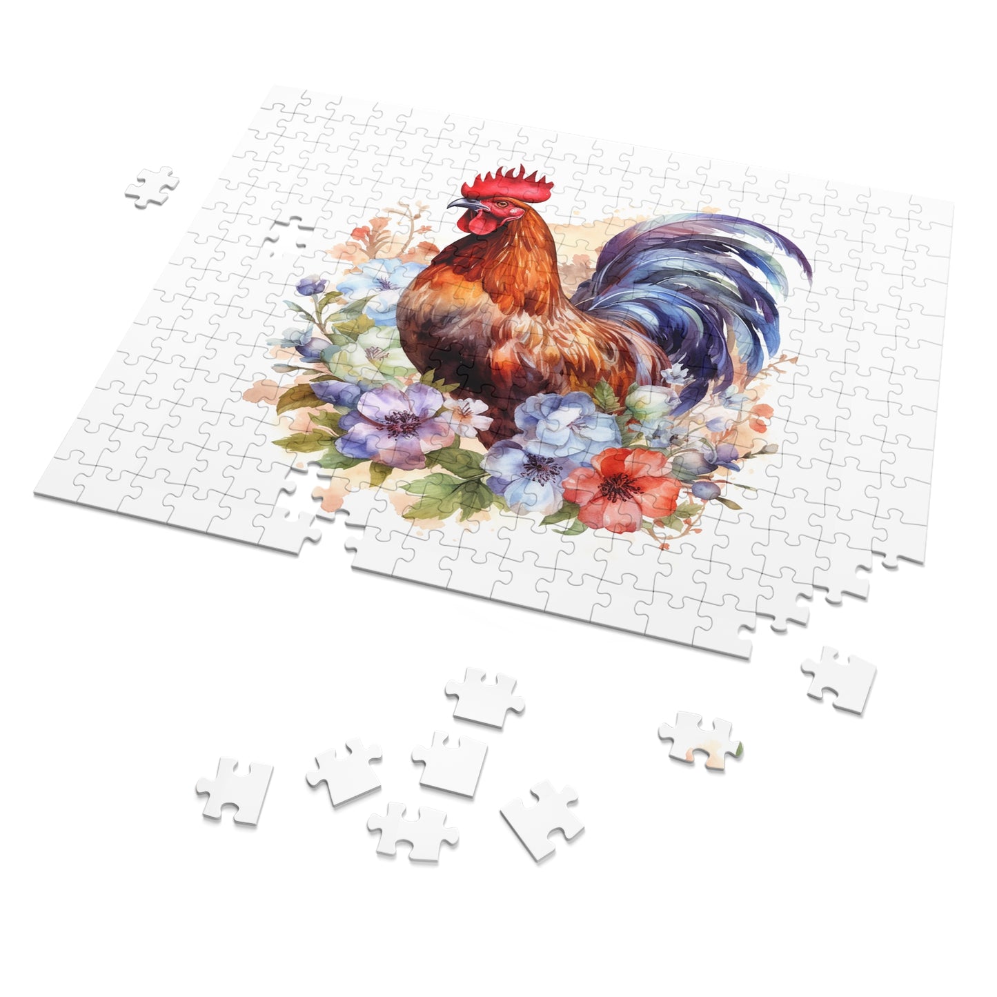 Jigsaw Puzzle, Chicken/Rooster, Personalised/Non-Personalised (30, 110, 252, 500,1000-Piece)