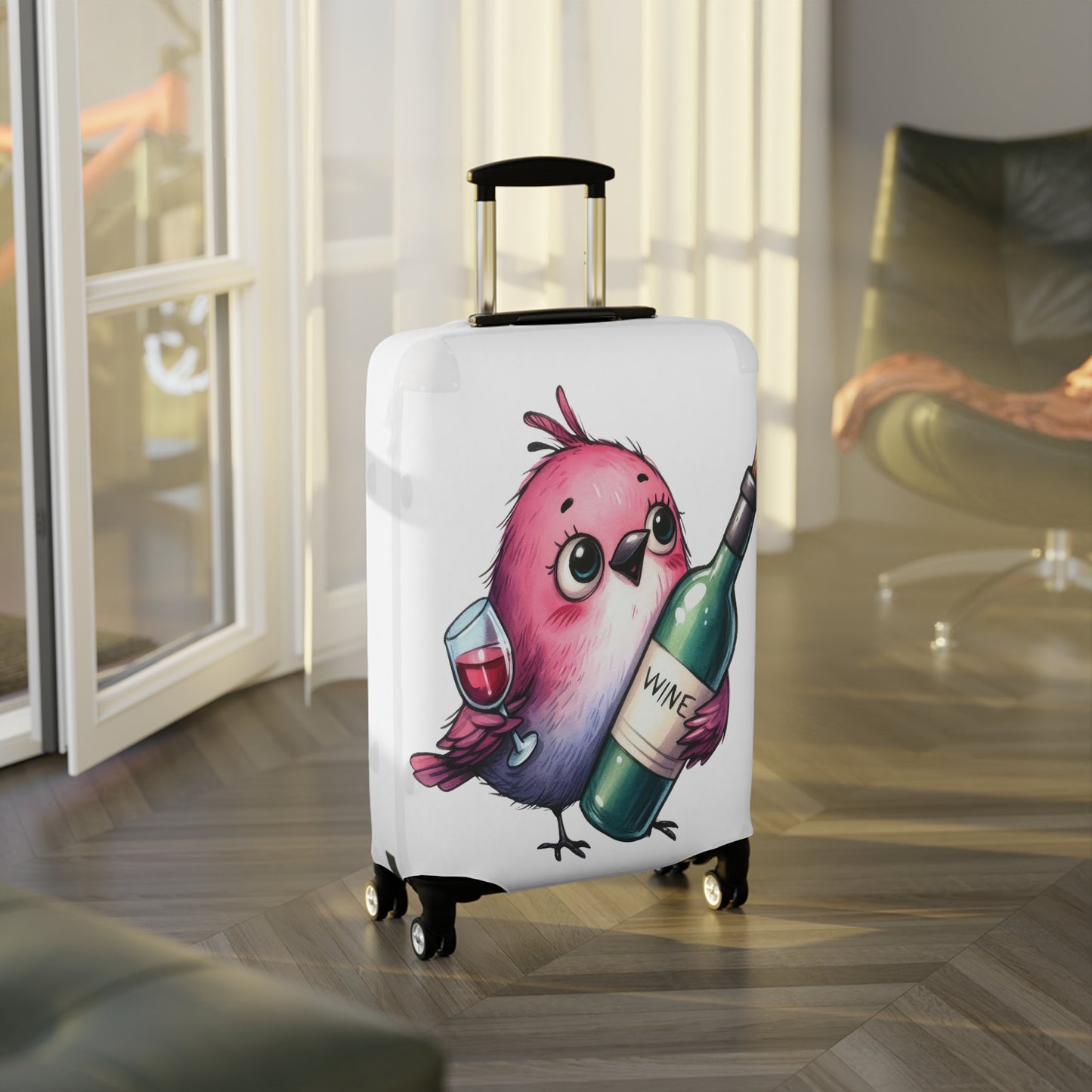 Luggage Cover, Cute Bird, awd-1646