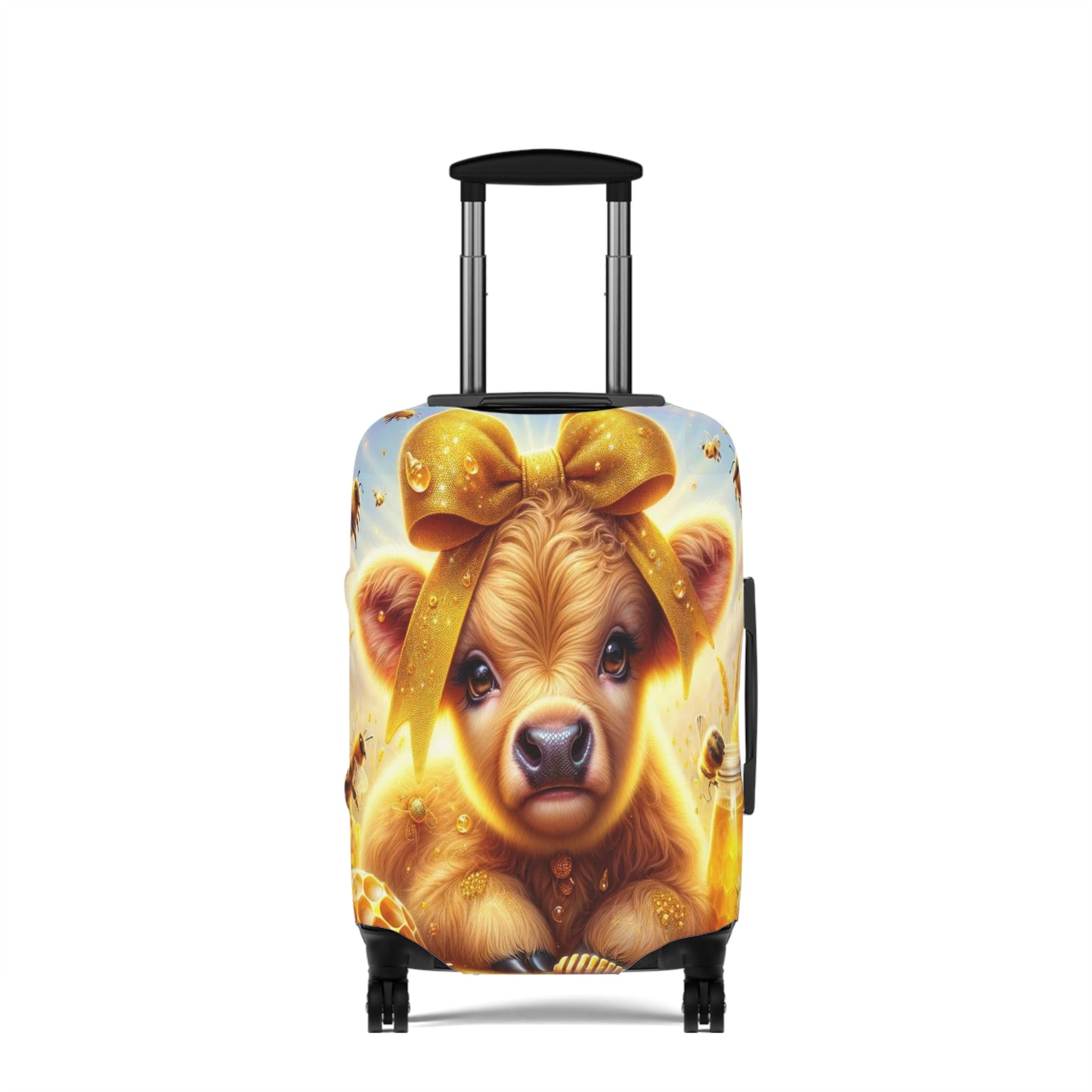 Luggage Cover, Highland Cow, Bees and Honey, awd-1409