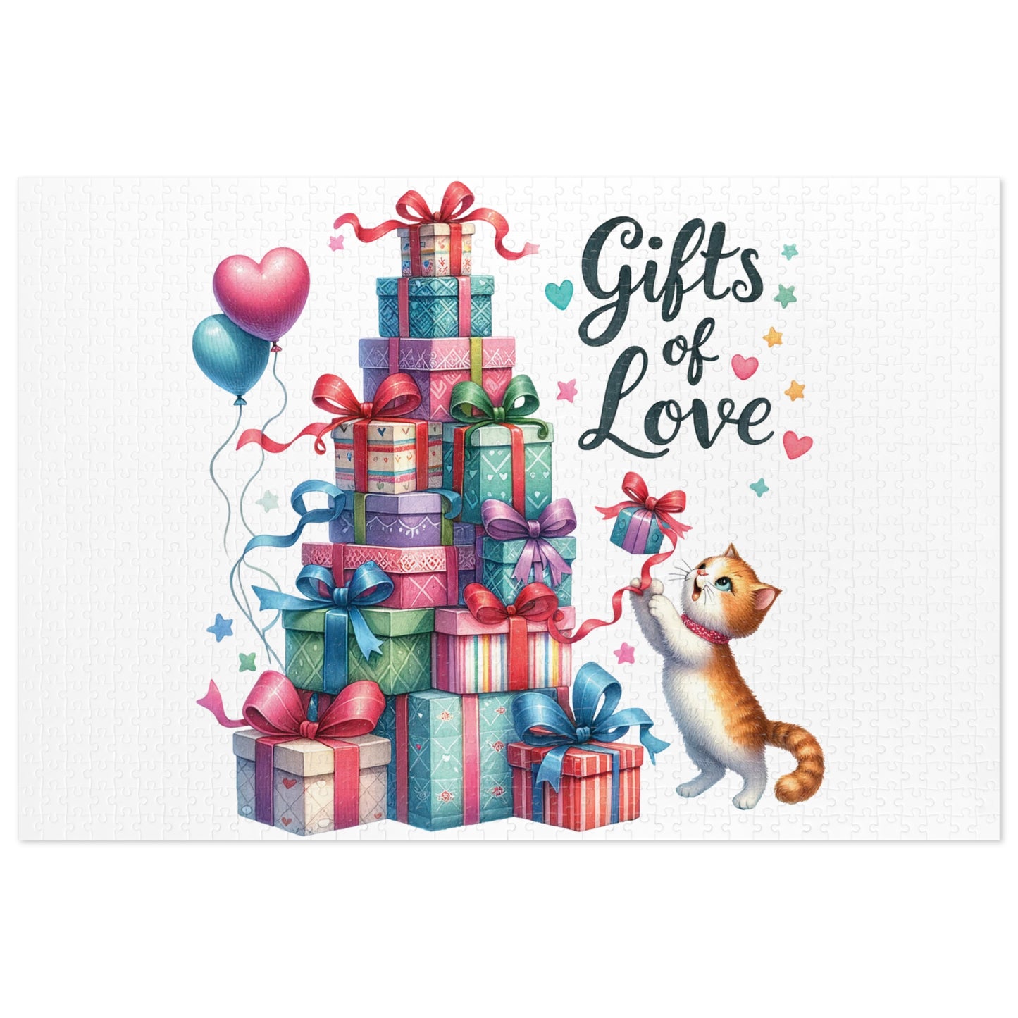 Jigsaw Puzzle, Christmas, Present Tree, Personalised/Non-Personalised (30, 110, 252, 500,1000-Piece)