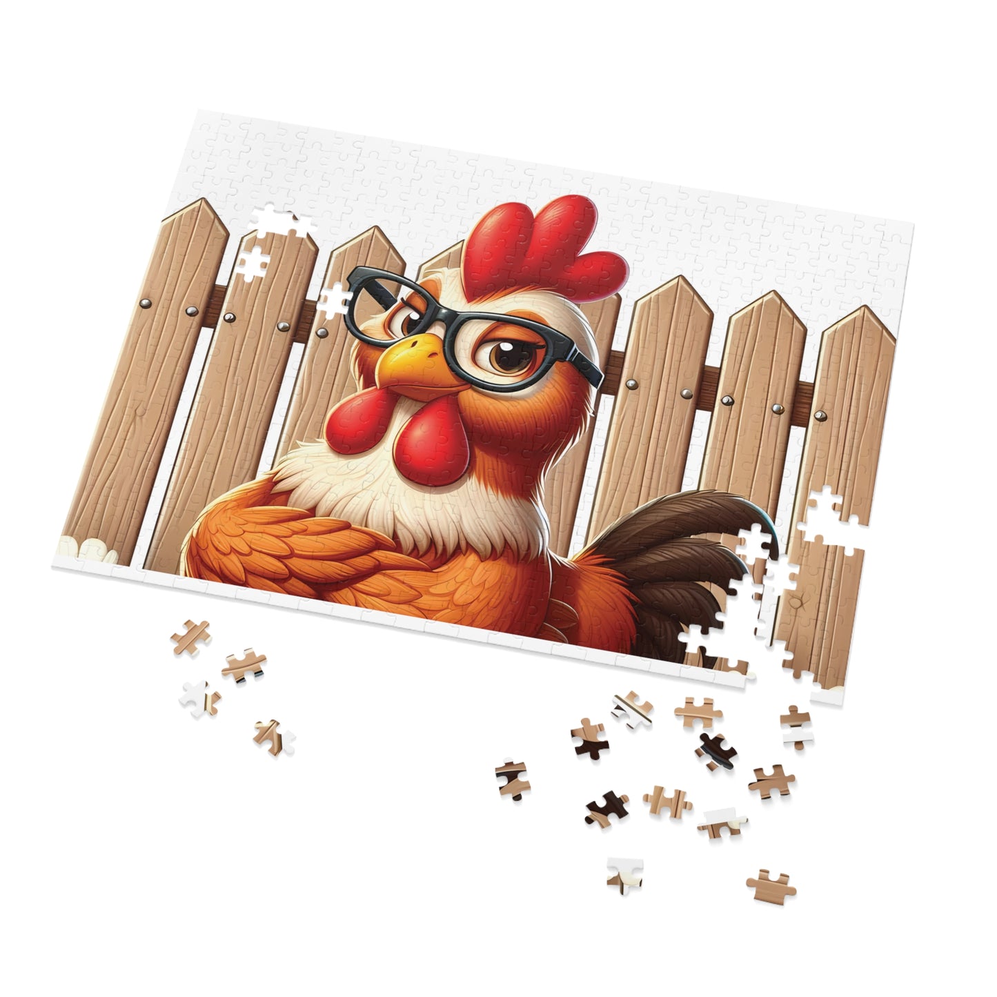 Jigsaw Puzzle, Chicken, Personalised/Non-Personalised (30, 110, 252, 500,1000-Piece)