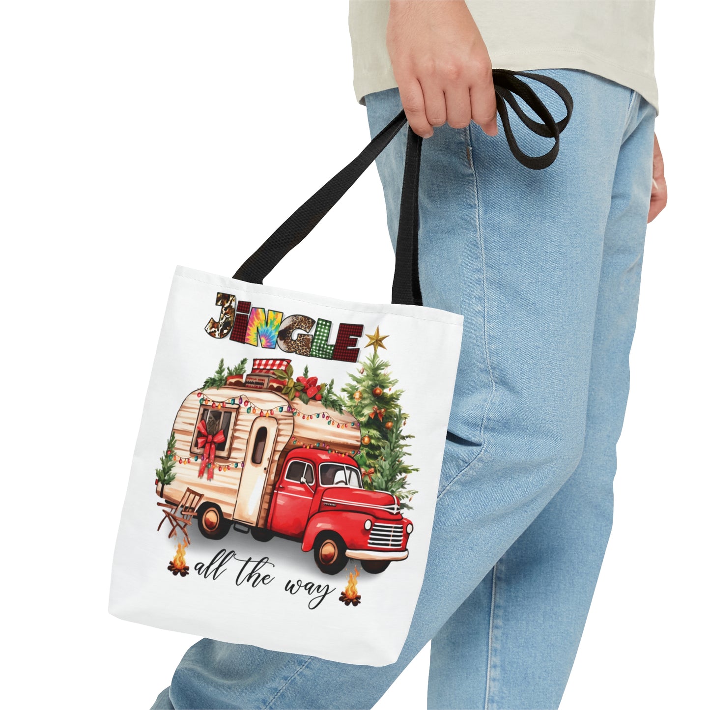 Tote Bag, Christmas, Camper