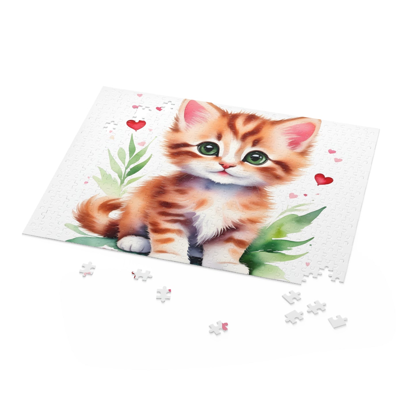 Personalised/Non-Personalised Puzzle, Cat (120, 252, 500-Piece)