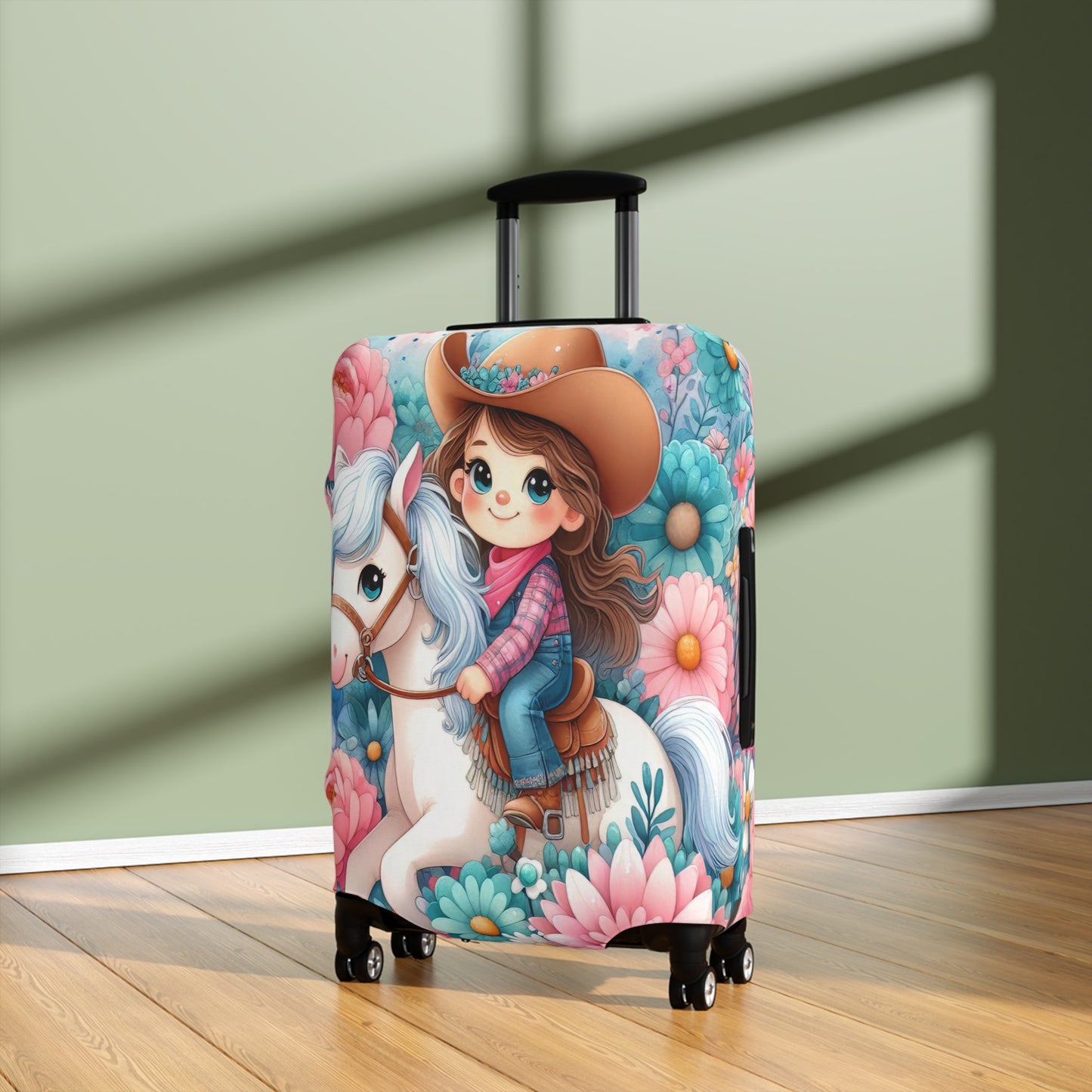 Luggage Cover, Just a Girl who Loves Horses, awd-3072