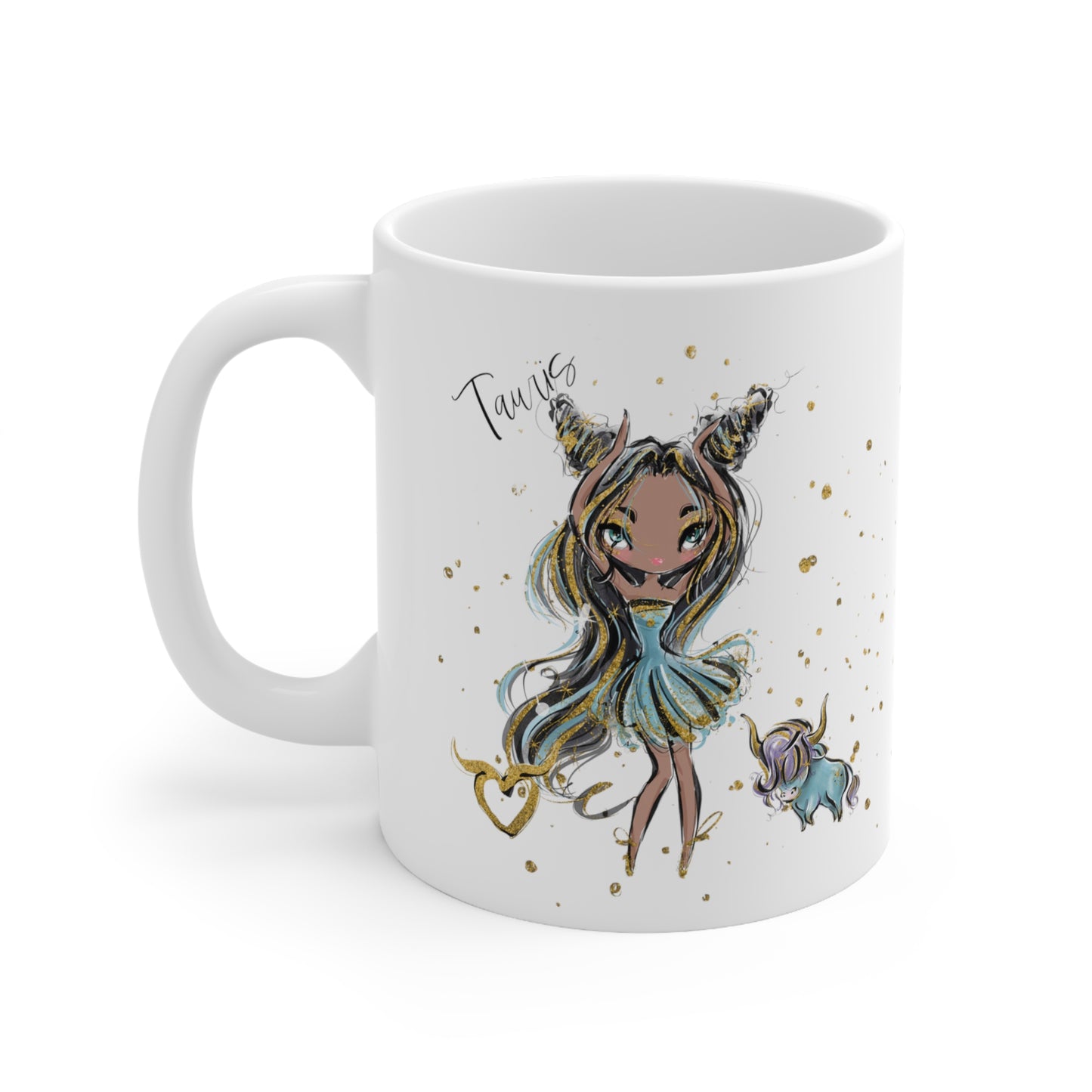 Zodiac Sign, Taurus, Ceramic Mug 11oz