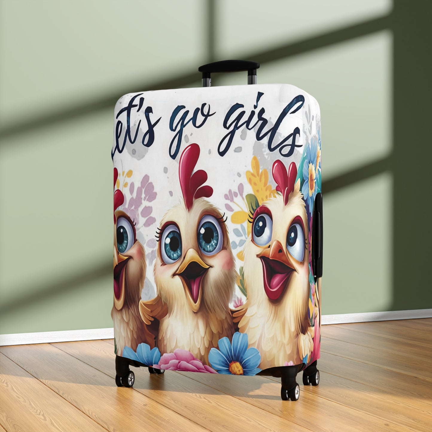 Luggage Cover, Chickens, Let's Go Girls, awd-1675