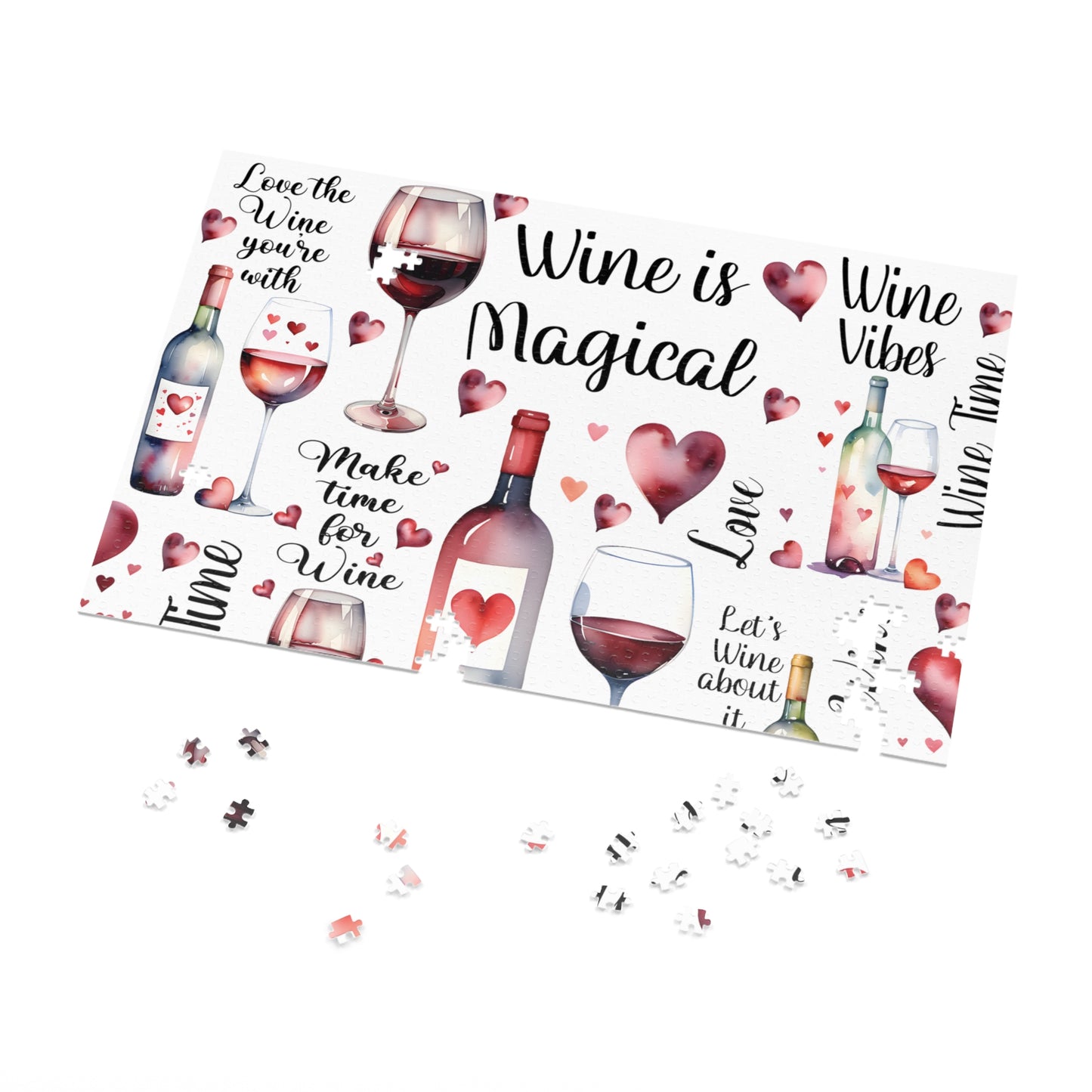 Jigsaw Puzzle, Wine is Magical, Personalised/Non-Personalised (30, 110, 252, 500,1000-Piece)