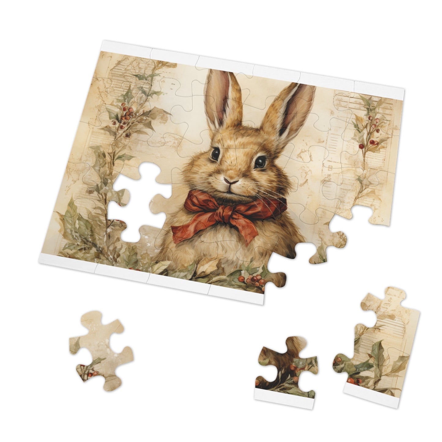 Jigsaw Puzzle, Rabbit, Personalised/Non-Personalised (30, 110, 252, 500,1000-Piece)