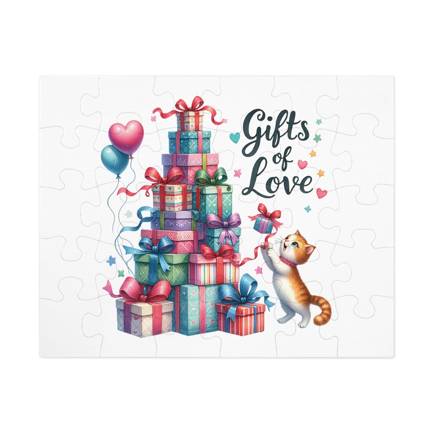 Jigsaw Puzzle, Christmas, Present Tree, Personalised/Non-Personalised (30, 110, 252, 500,1000-Piece)