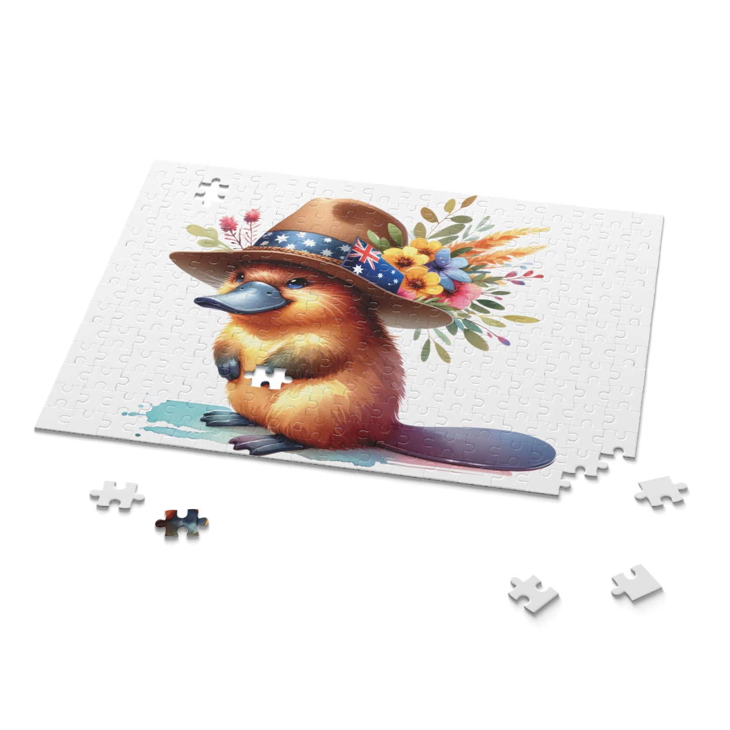 Personalised/Non-Personalised Puzzle, Platypus (120, 252, 500-Piece)