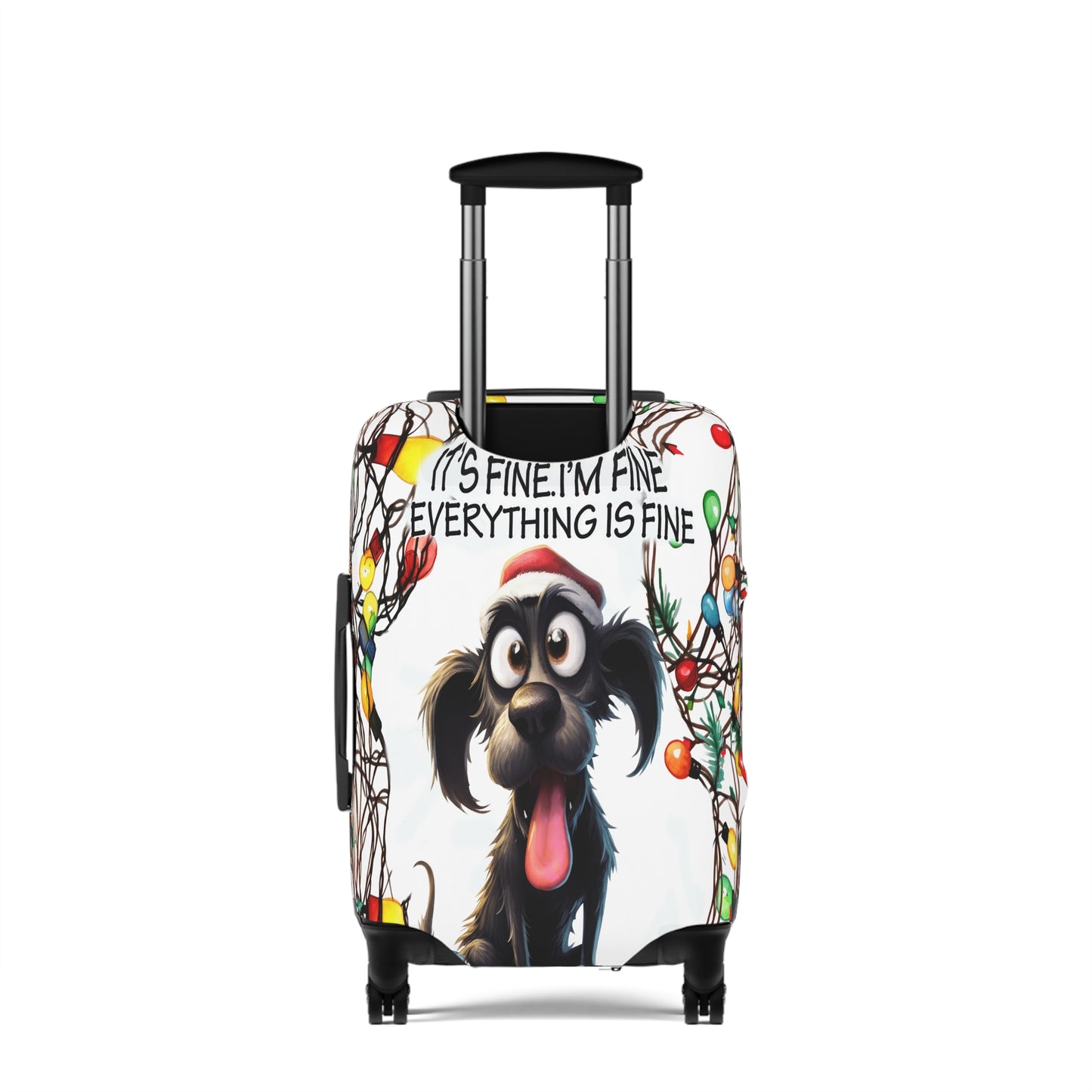 Luggage Cover, Dog I'm Fine everything is fine, awd-1163