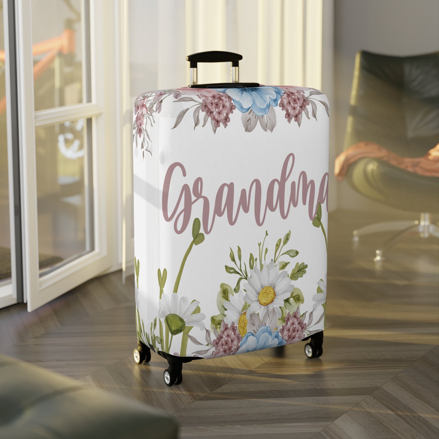 Luggage Cover, Floral, Grandma, awd-1368