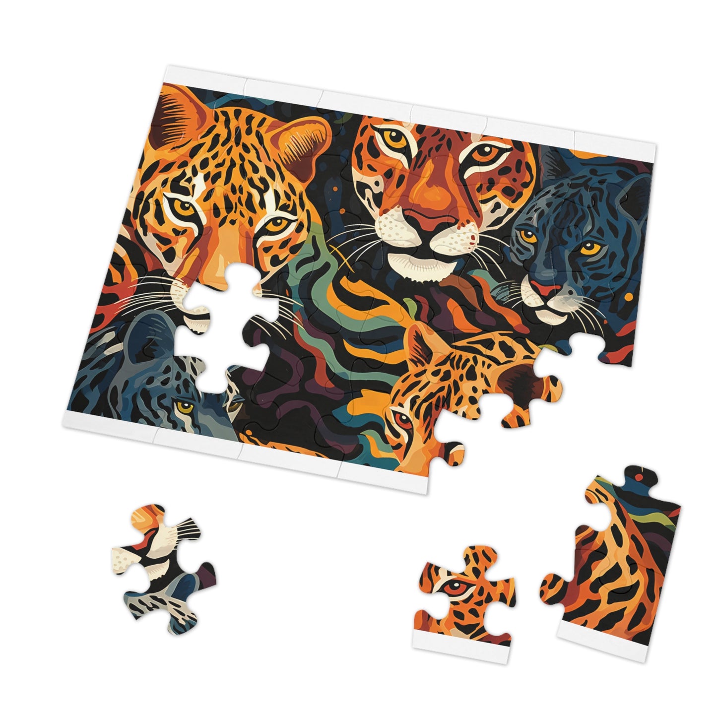 Jigsaw Puzzle, Leopard, Personalised/Non-Personalised (30, 110, 252, 500,1000-Piece)