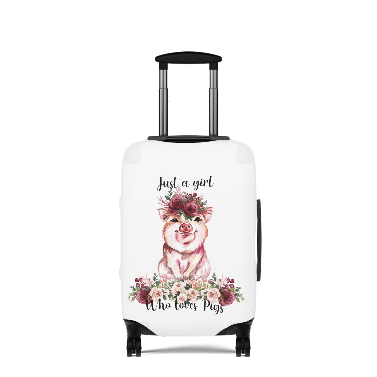 Luggage Cover, Just a girl who loves Pigs, awd-1360