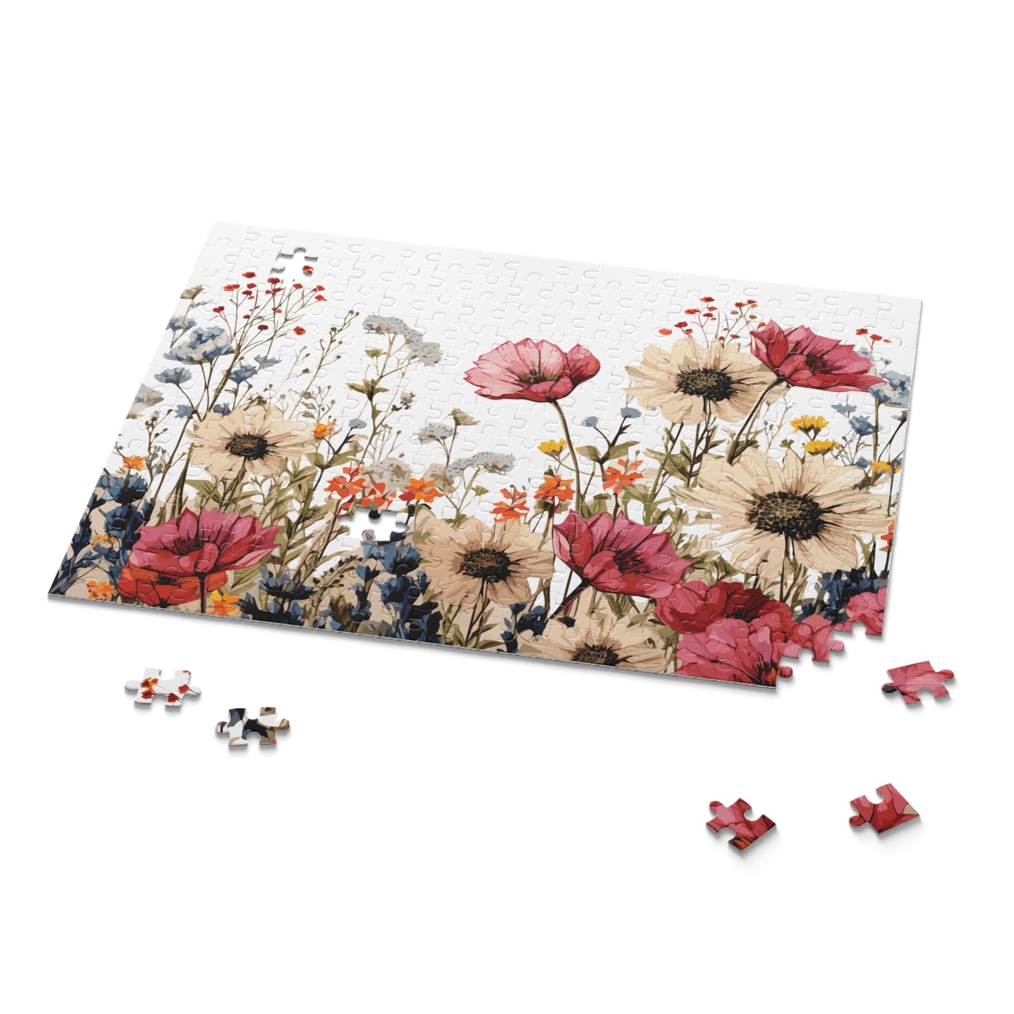 Personalised/Non-Personalised Puzzle, Floral (120, 252, 500-Piece)