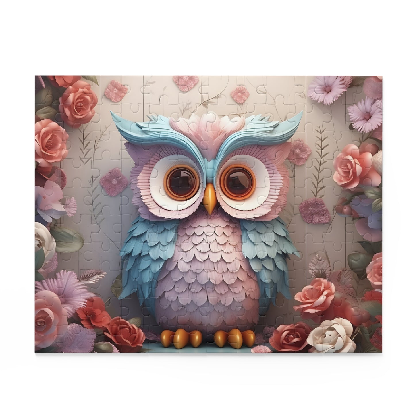 Personalised/Non-Personalised Puzzle, Owl (120, 252, 500-Piece)