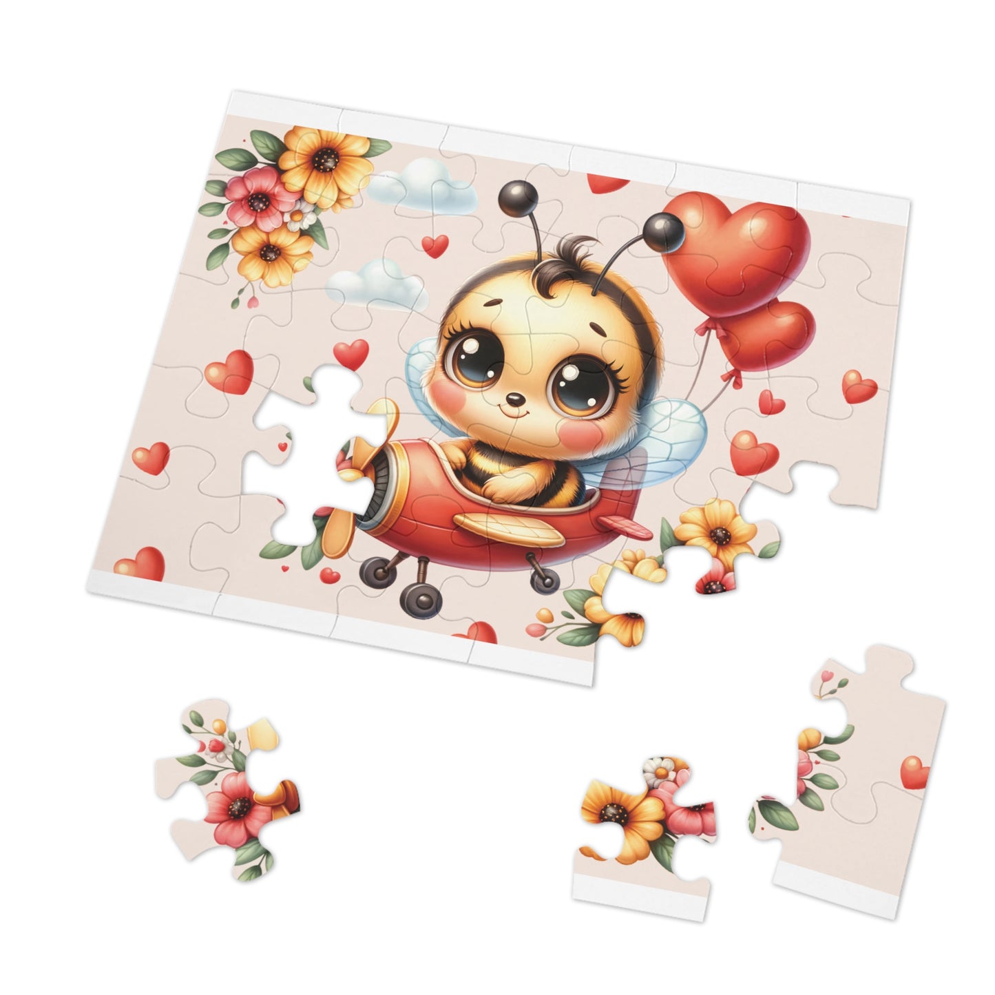 Jigsaw Puzzle in Tin, Bee in Plane, Personalised/Non-Personalised, awd-129 (30, 110, 252, 500,1000-Piece)