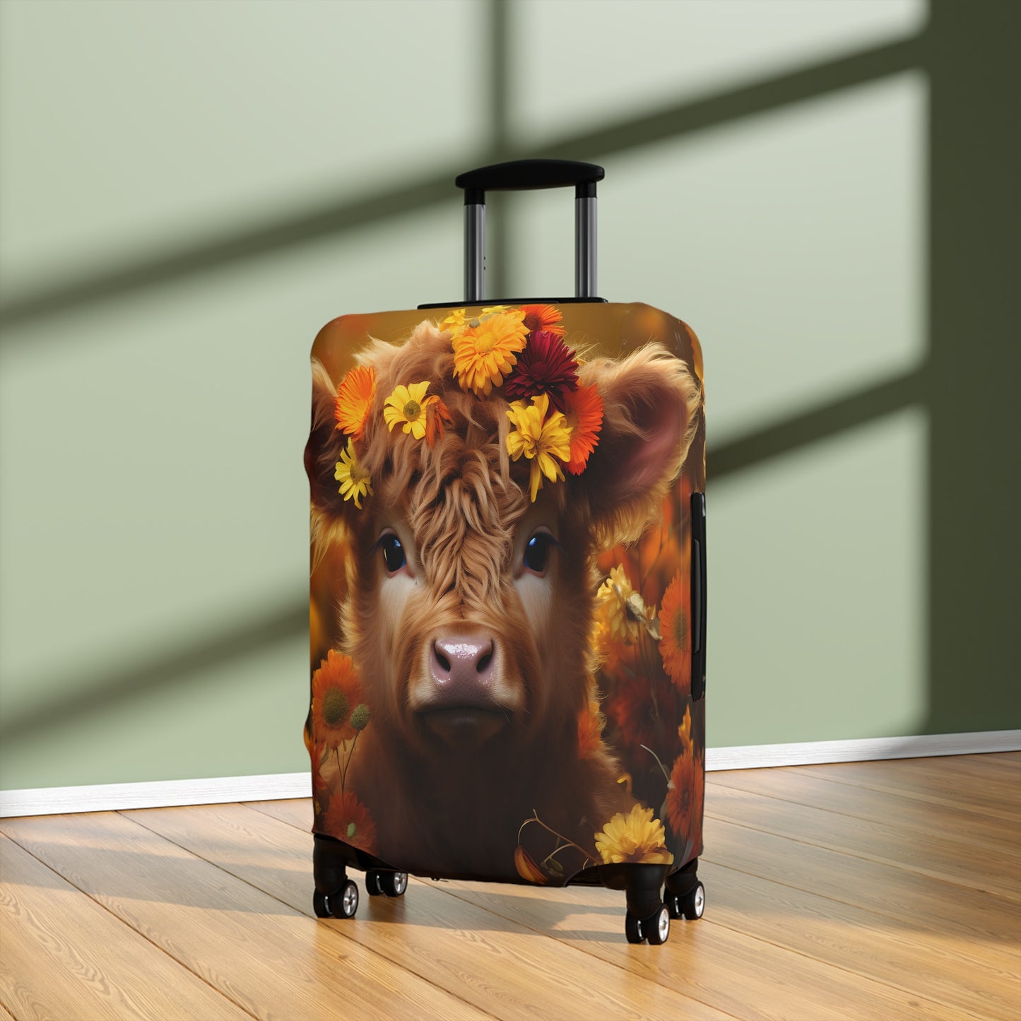 Luggage Cover, Highland Cow, awd-048