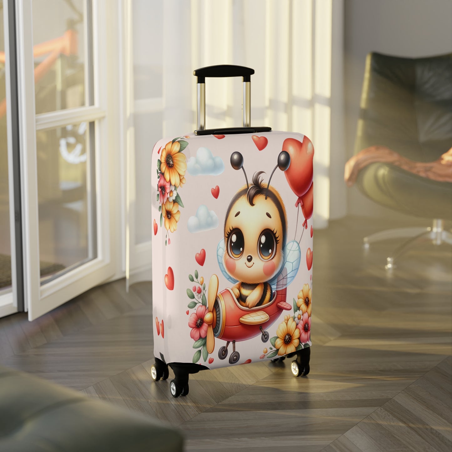 Luggage Cover, Bee in Plane, awd-309