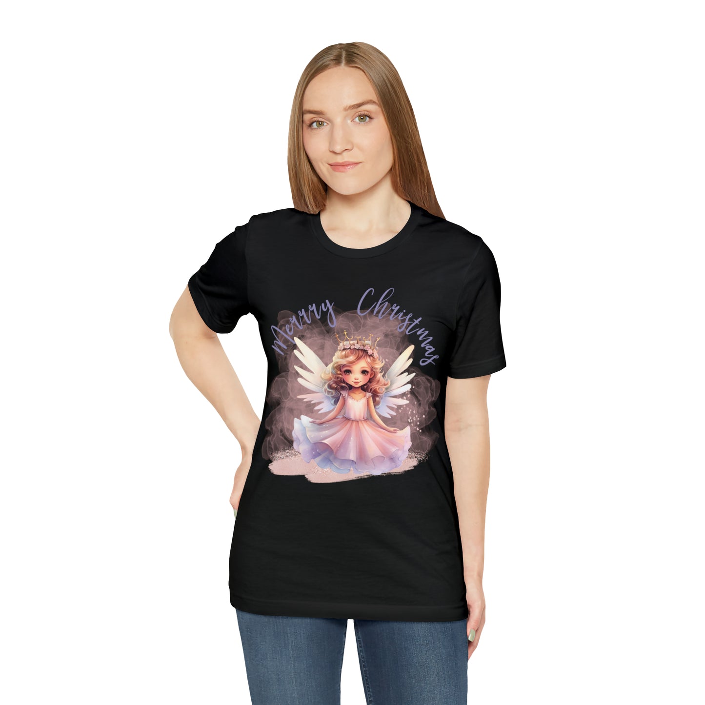 Unisex Jersey Short Sleeve Tee Christmas, Women's Fairy TShirt -A00001