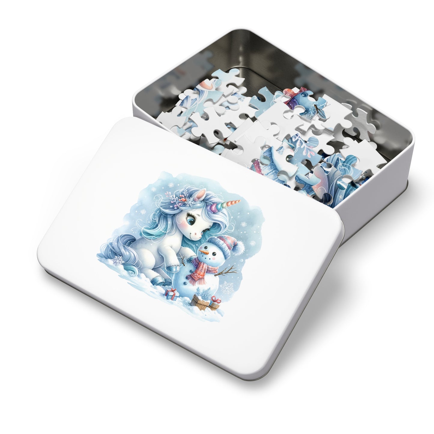 Jigsaw Puzzle, Christmas, Unicorn, Personalised/Non-Personalised (30, 110, 252, 500,1000-Piece)