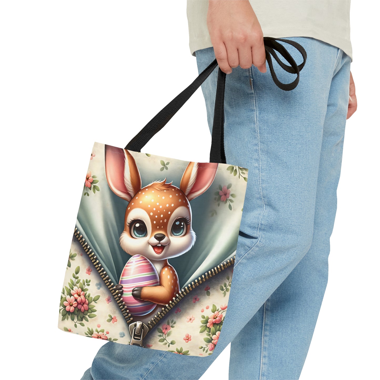 Tote Bag, Easter, Cute Deer, Personalised/Non-Personalised Tote bag