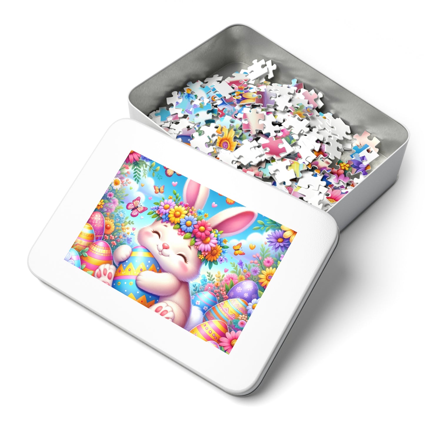 Puzzle, Easter, Rabbit, Personalised/Non-Personalised (30, 110, 252, 500,1000-Piece) awd-623