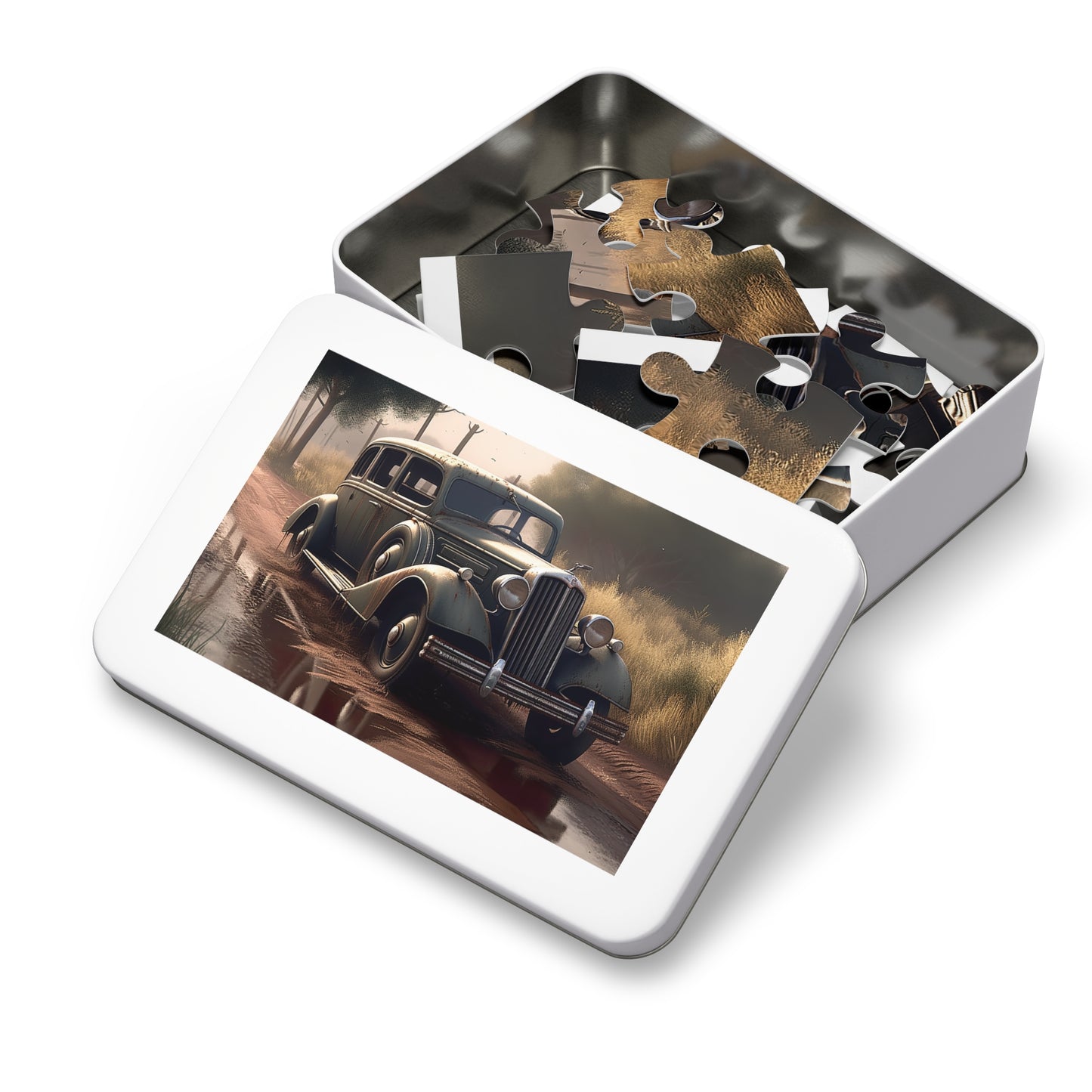 Jigsaw Puzzle, Vintage Car, Personalised/Non-Personalised (30, 110, 252, 500,1000-Piece)