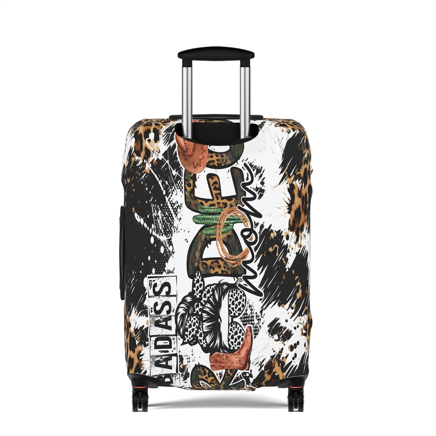 Luggage Cover, Badass Rodeo Mom, awd-3110