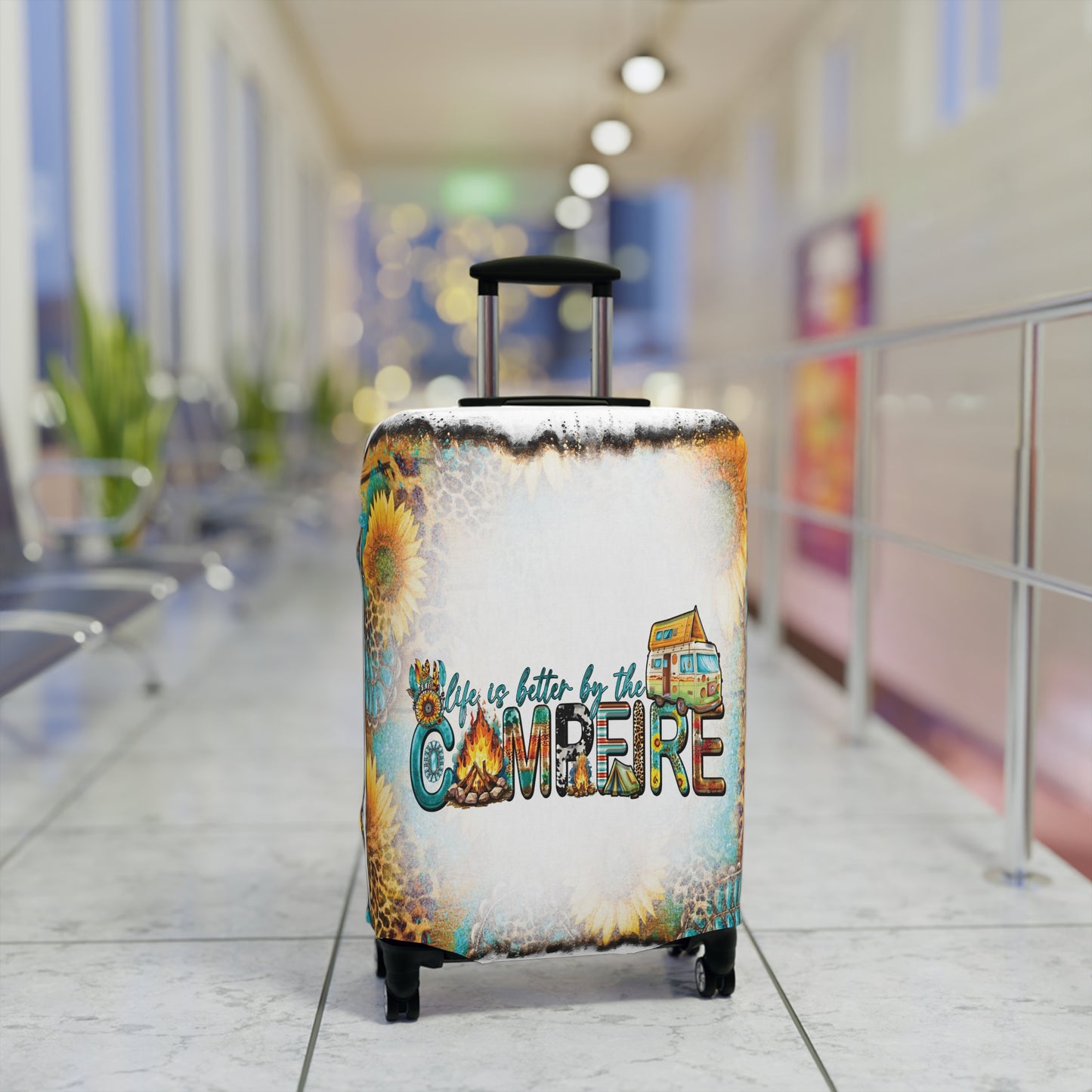 Luggage Cover, Country and Western, Life is better by the campfire, awd-1011