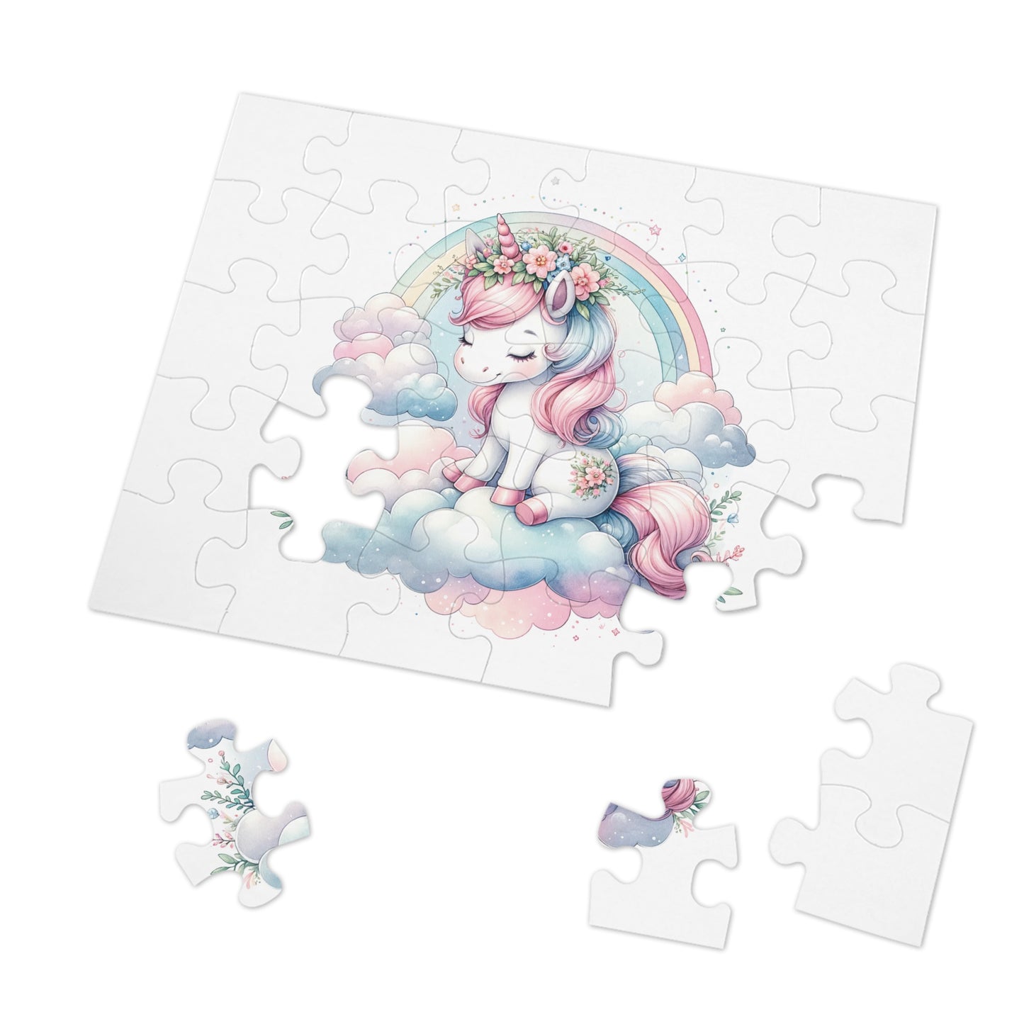 Jigsaw Puzzle, Unicorn, Personalised/Non-Personalised (30, 110, 252, 500,1000-Piece)