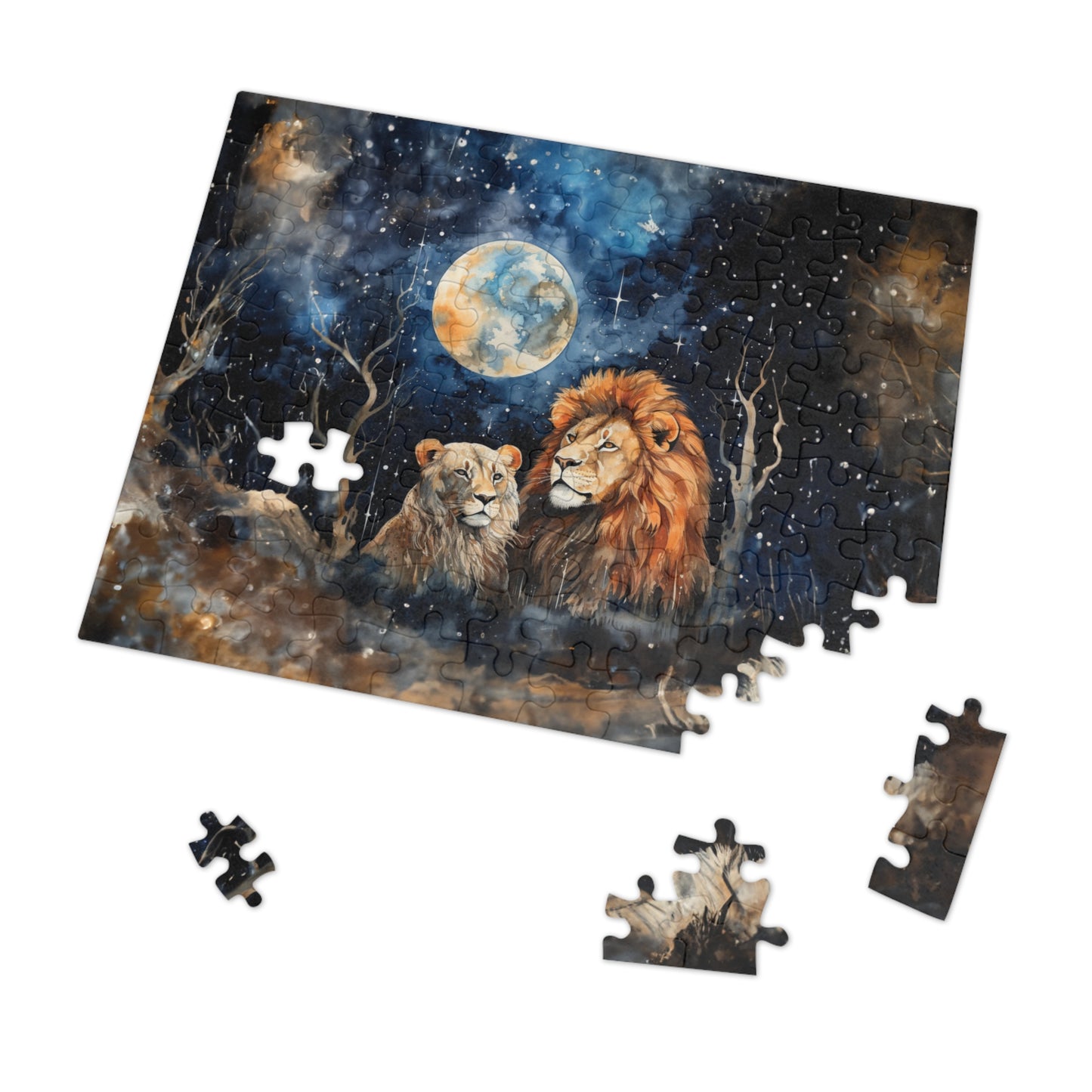Puzzle, Lions, Personalised/Non-Personalised (30, 110, 252, 500,1000-Piece)