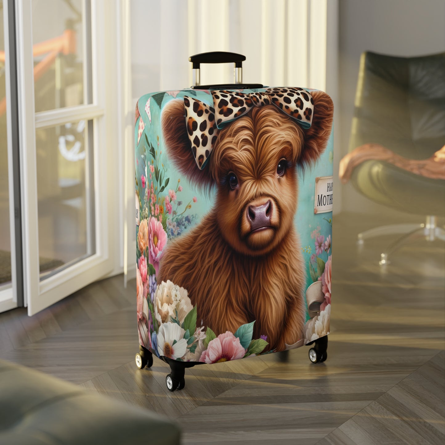 Luggage Cover, Highland Cow, awd-5004