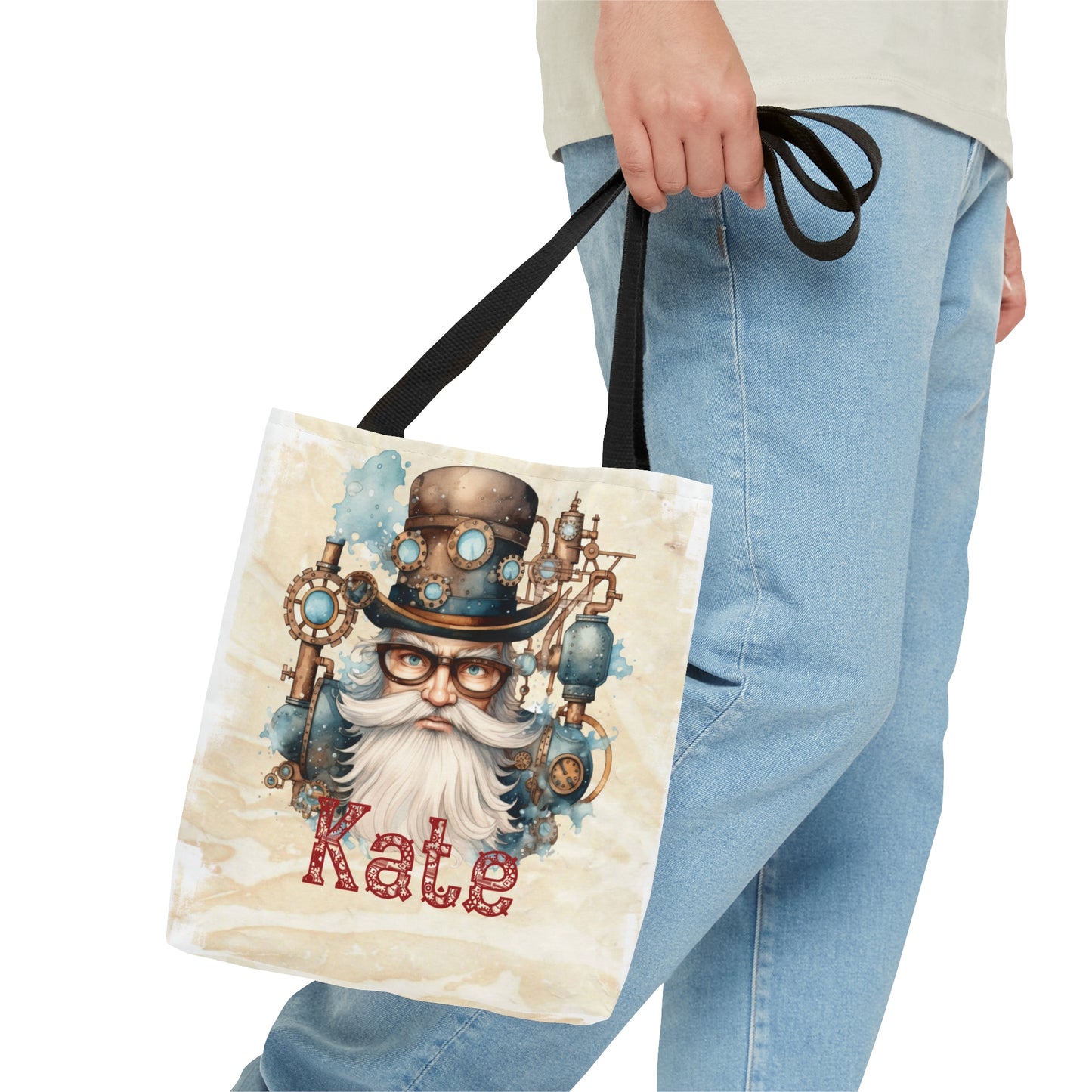 Steampunk Personalised Tote Bag, Steampunk Christmas bag, Christmas Tote Bag, Personalised/Non-Personalised