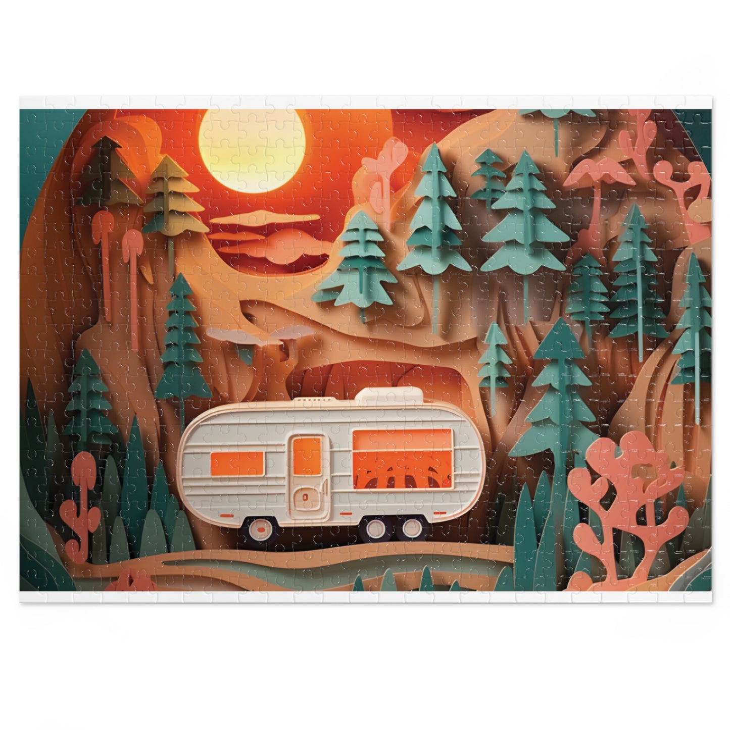 Puzzle, Caravan, Personalised/Non-Personalised (30, 110, 252, 500,1000-Piece) awd-pt-559