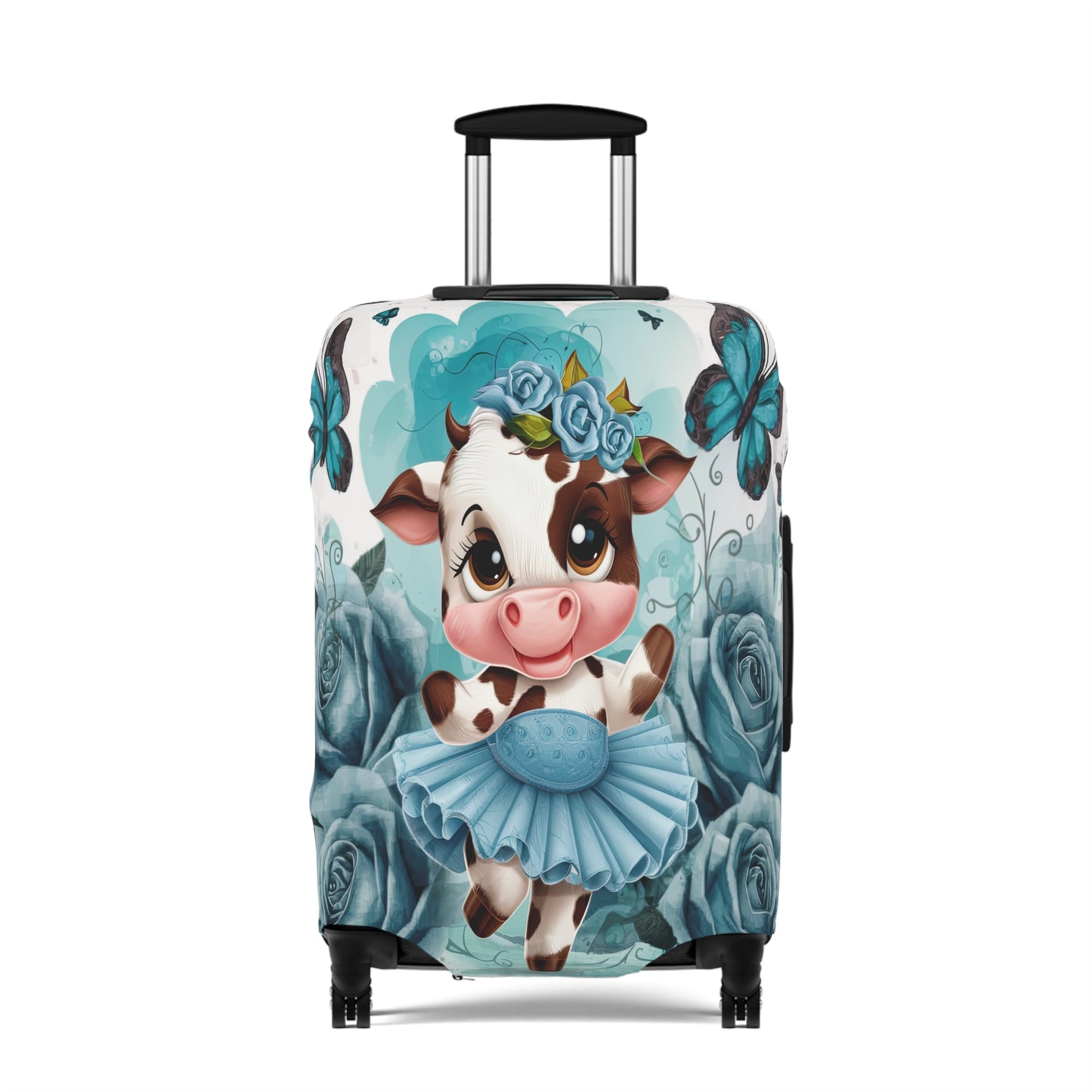 Luggage Cover, Ballet Dancing Cow, awd-1653