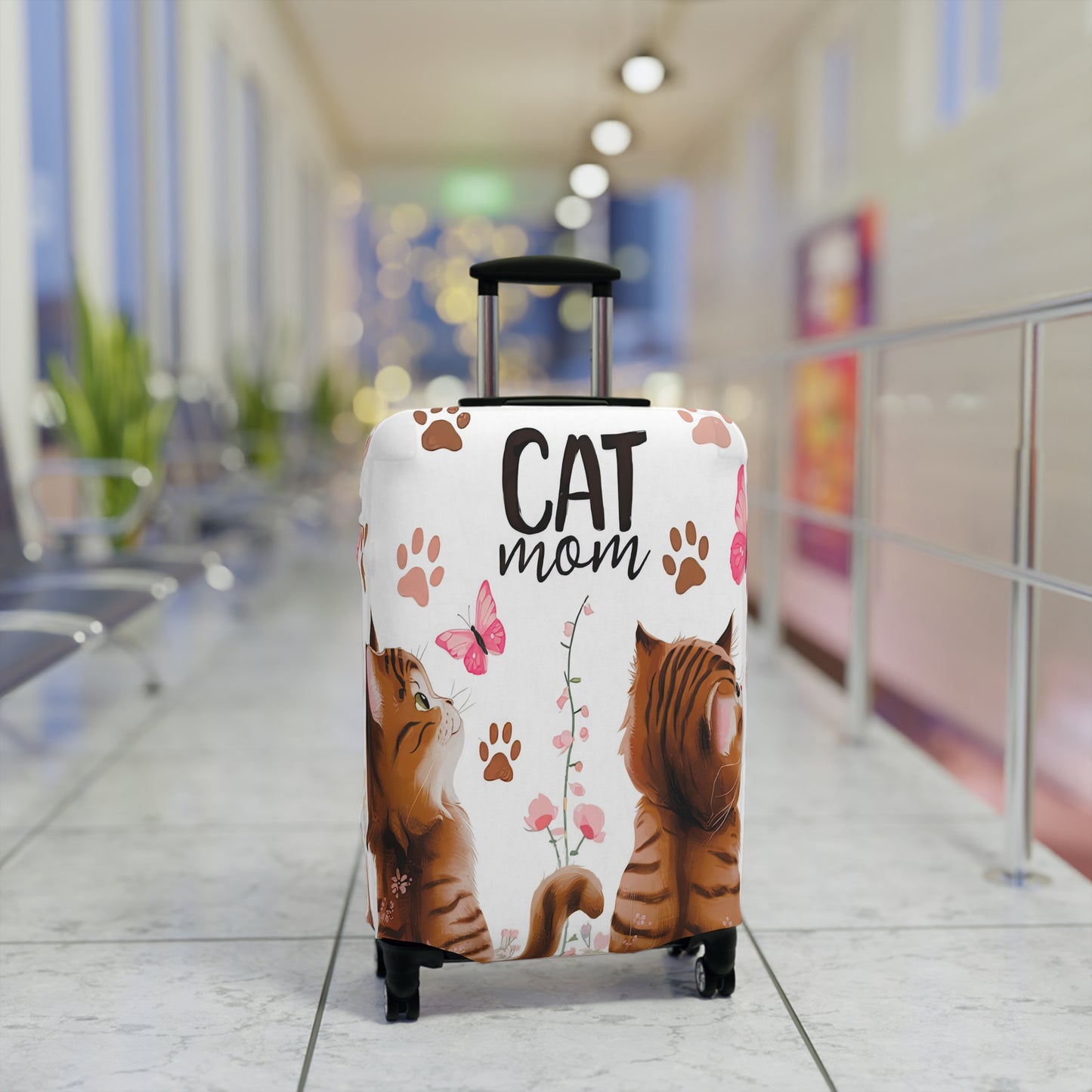 Luggage Cover, Cat Mom, awd-1472