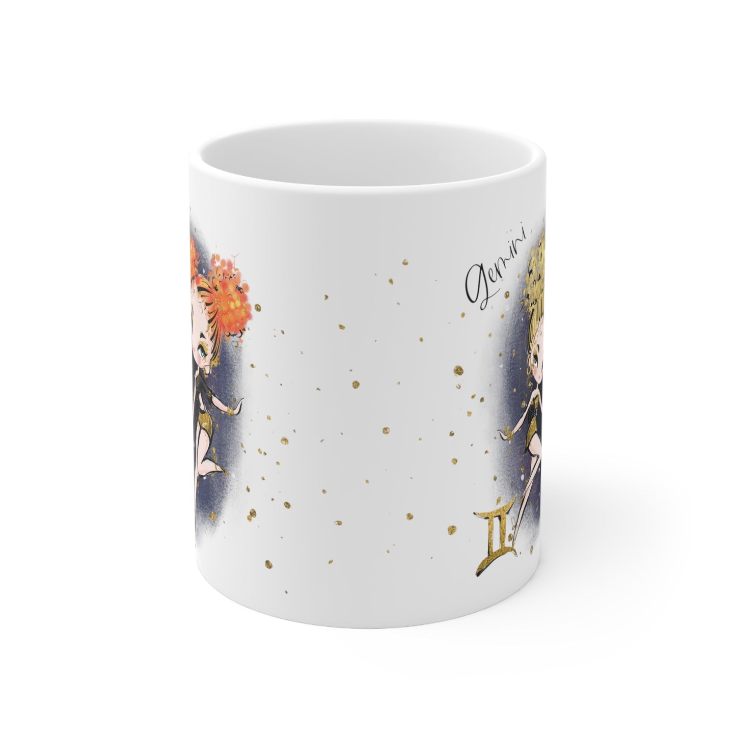 Personalised/Non Personalised Zodiac Sign, Gemini, Ceramic Mug 11oz