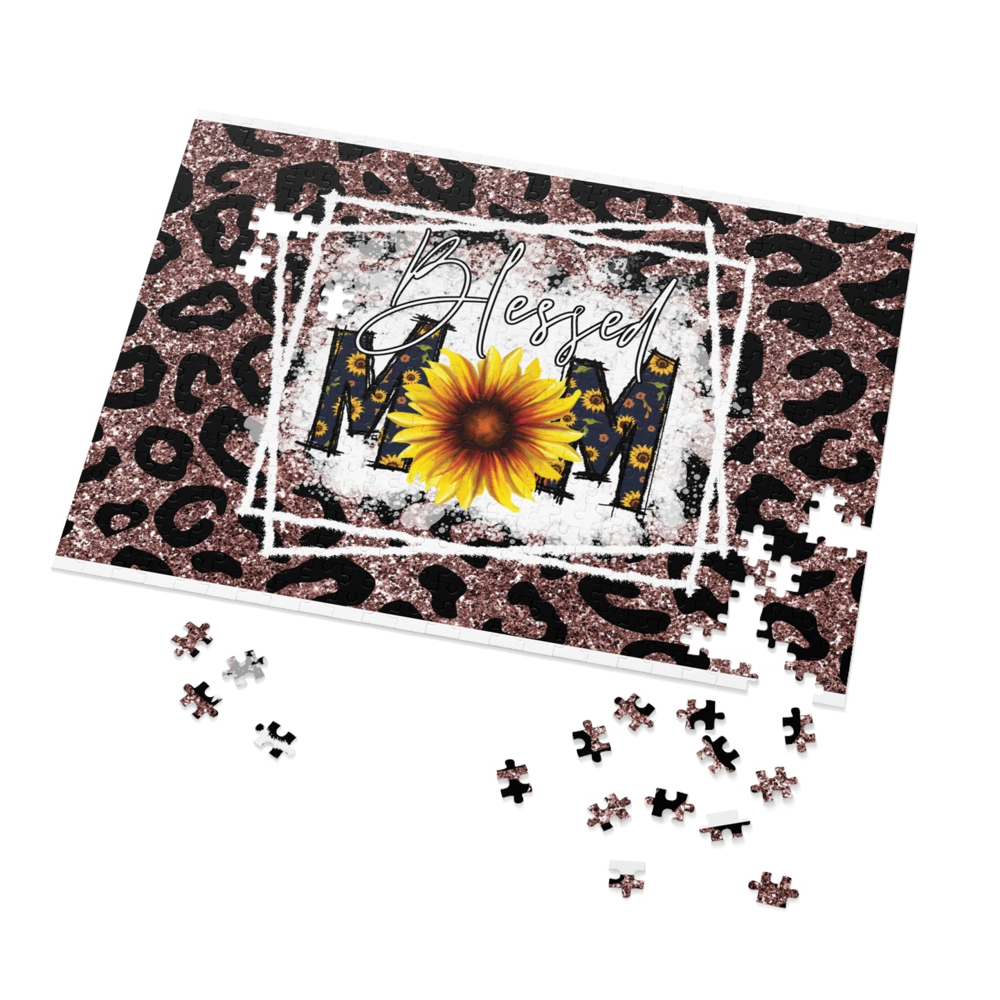 Jigsaw Puzzle, Sunflower, Mom, Personalised/Non-Personalised (30, 110, 252, 500,1000-Piece)