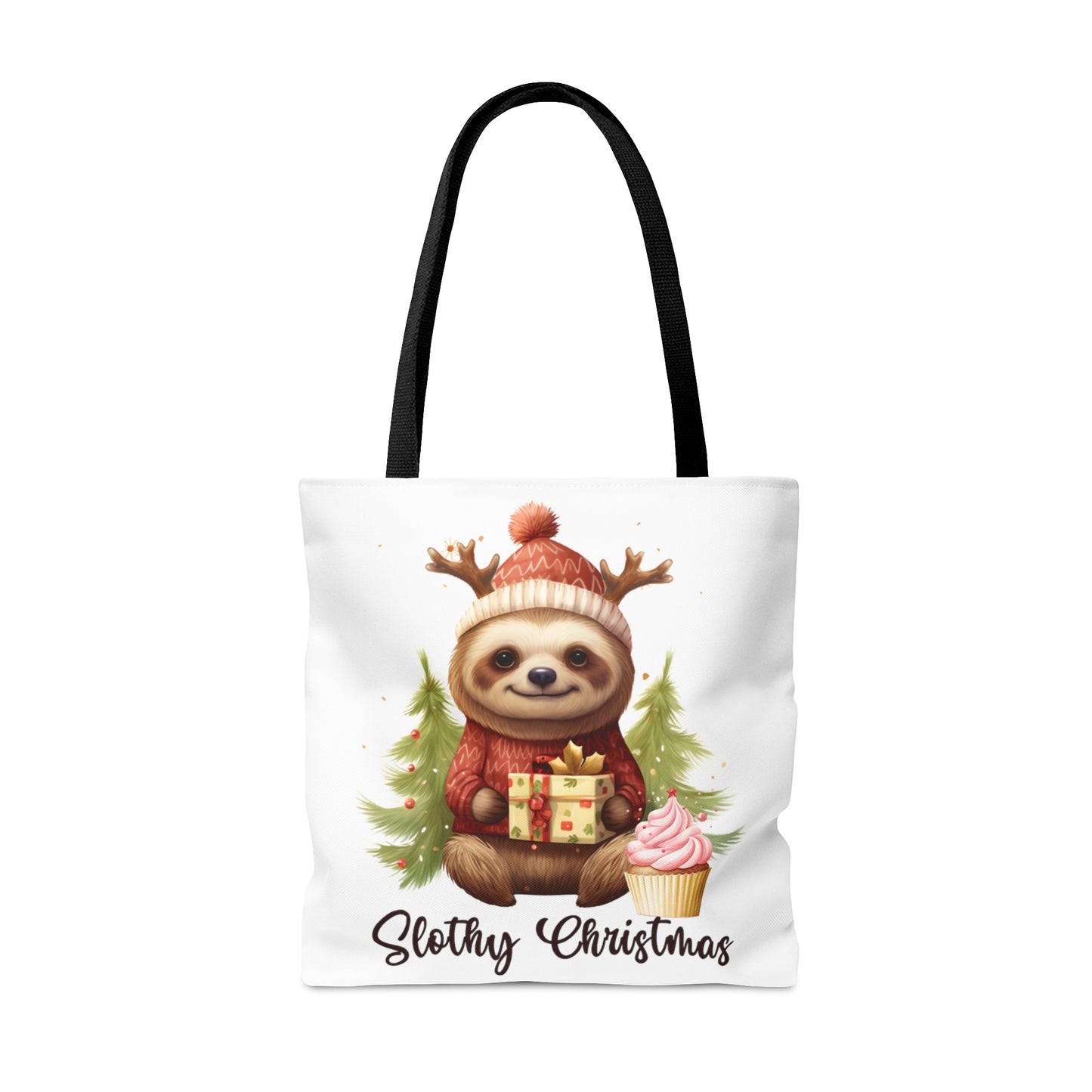 Tote Bag, Christmas, Sloth, Personalised/Non-Personalised Tote bag