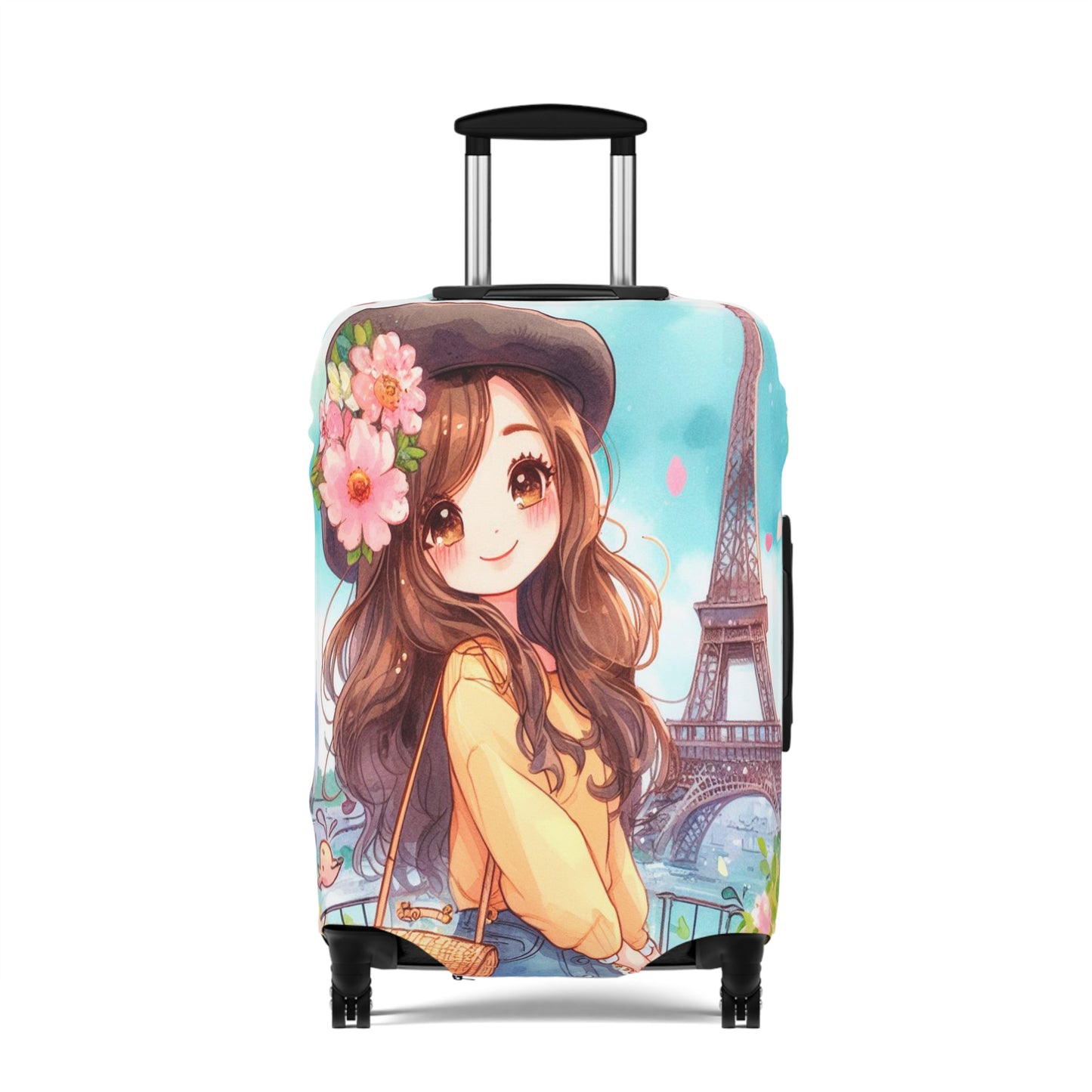 Luggage Cover, Just a Girl Who loves Travelling, awd-2106