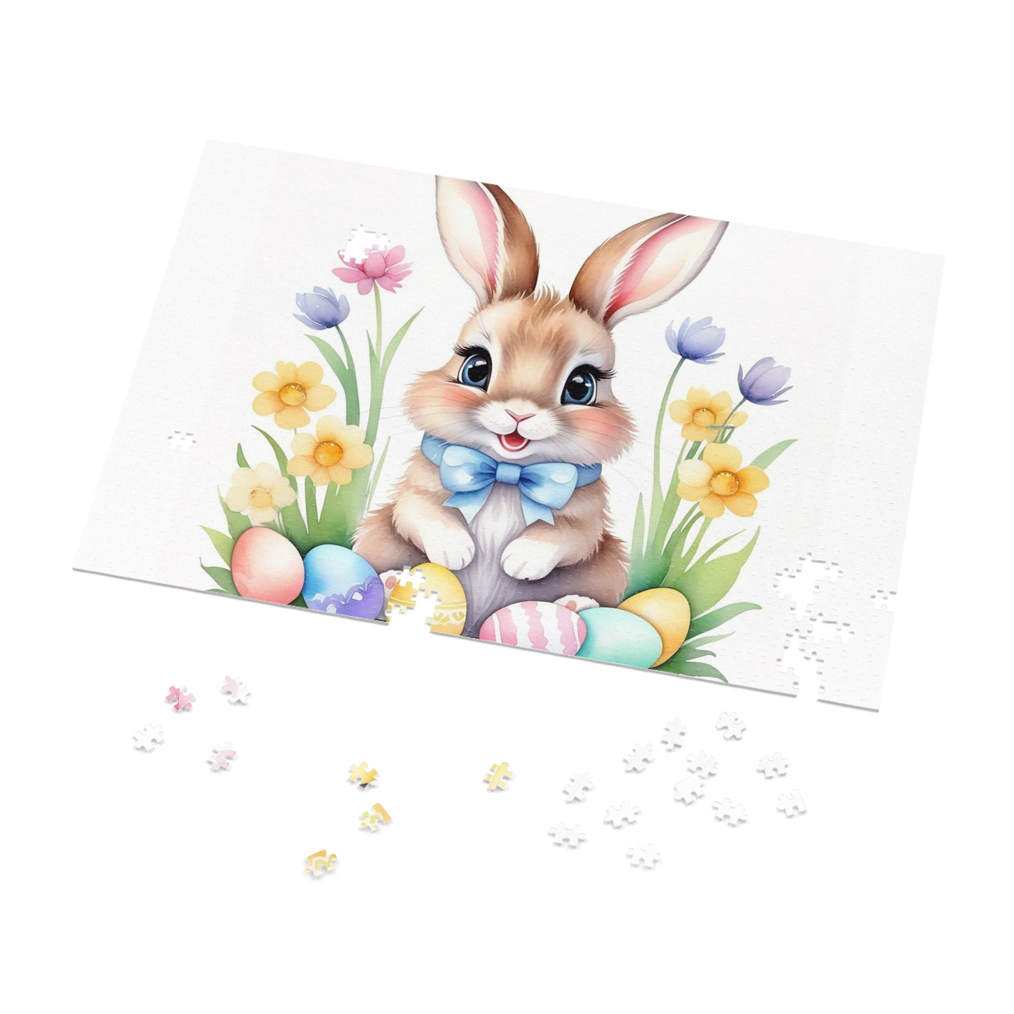 Puzzle, Easter, Rabbit, Personalised/Non-Personalised (30, 110, 252, 500,1000-Piece) awd-646