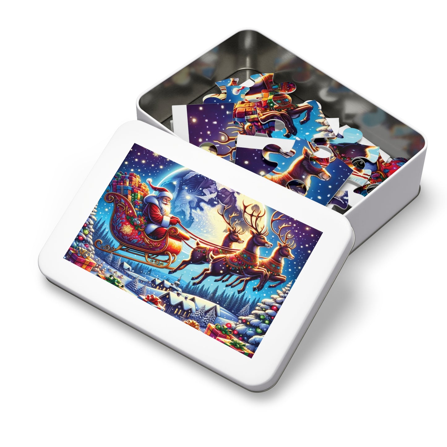 Jigsaw Puzzle, Christmas, Santa, Personalised/Non-Personalised (30, 110, 252, 500,1000-Piece)