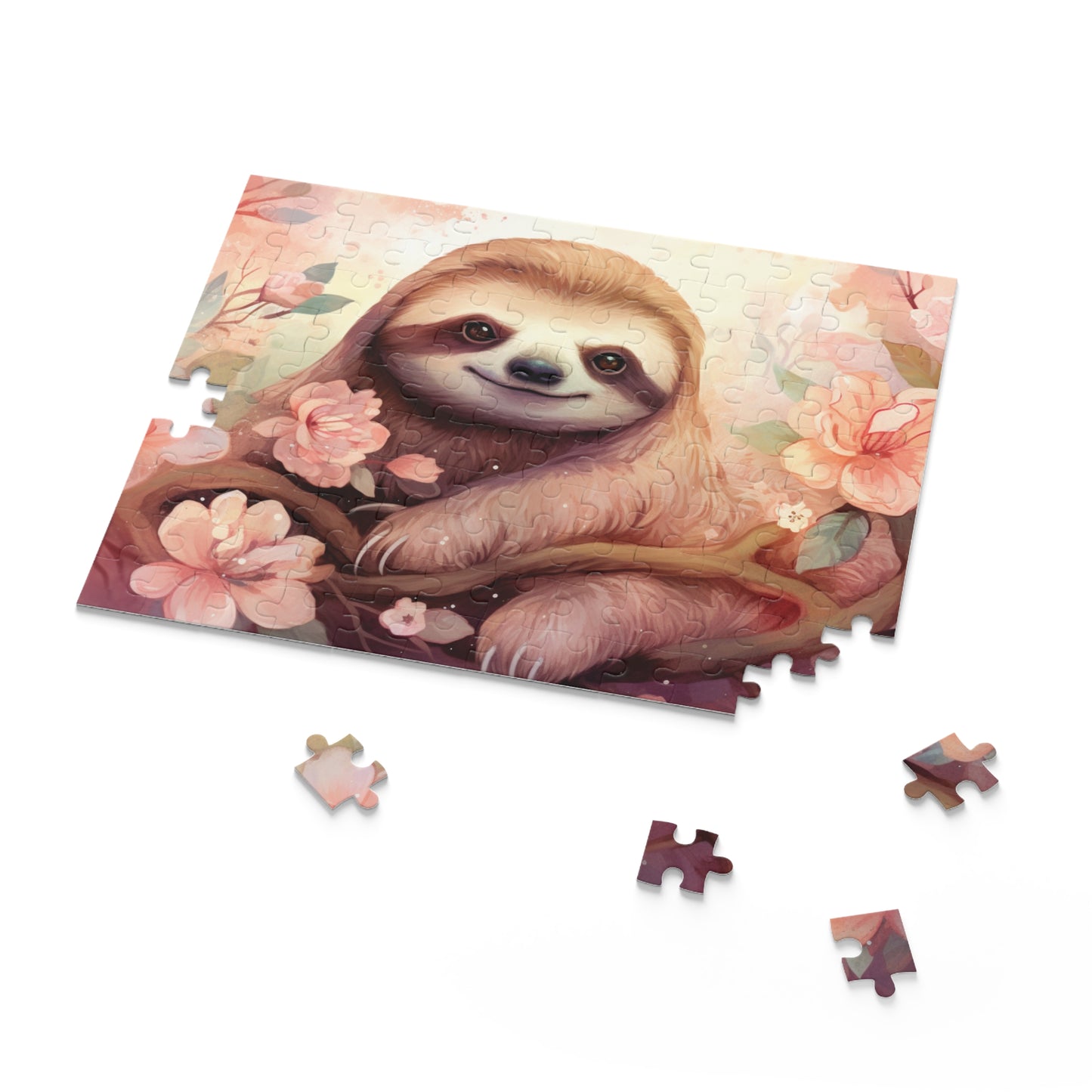 Personalised/Non-Personalised Puzzle, Sloth (120, 252, 500-Piece)