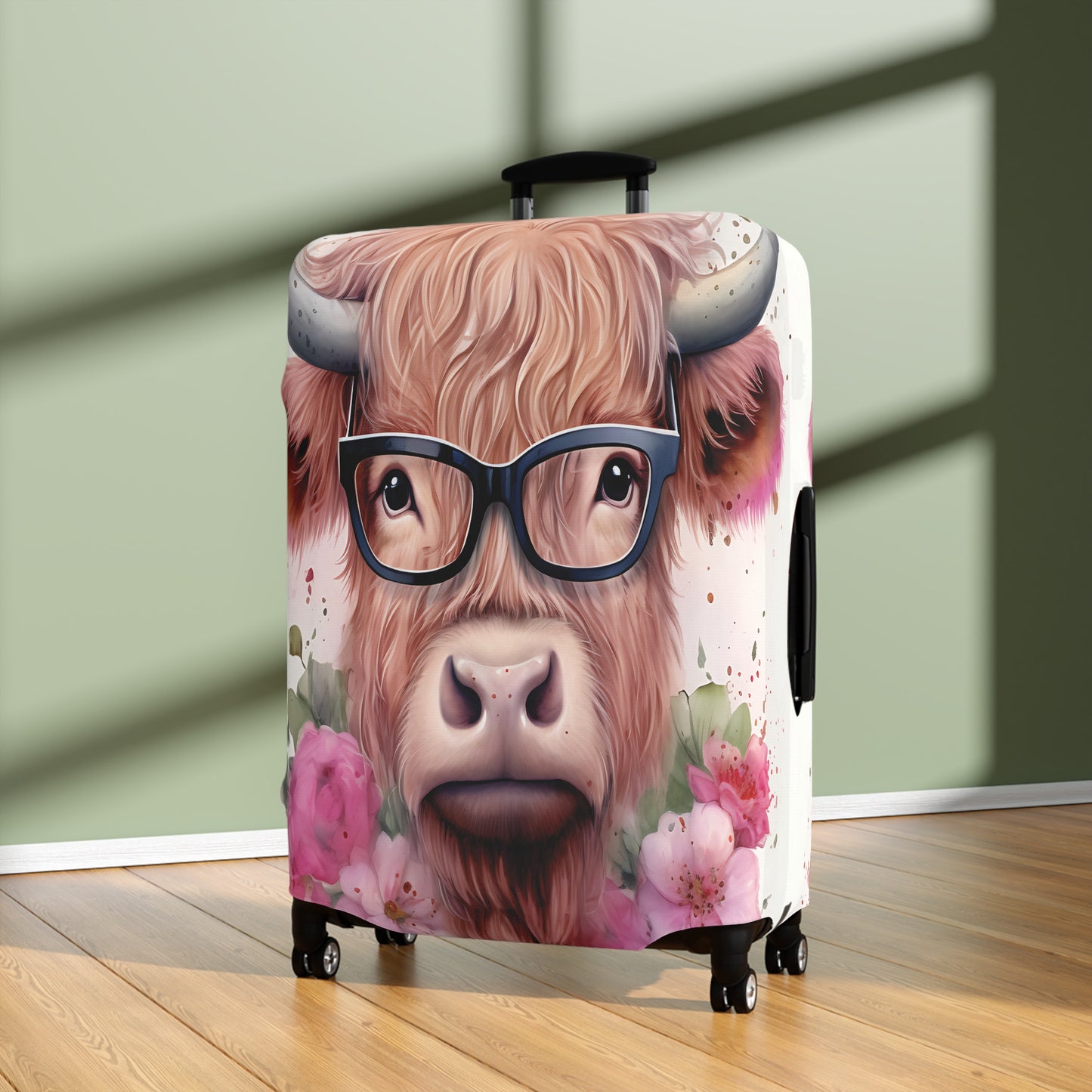 Luggage Cover, Highland Cow, awd-017