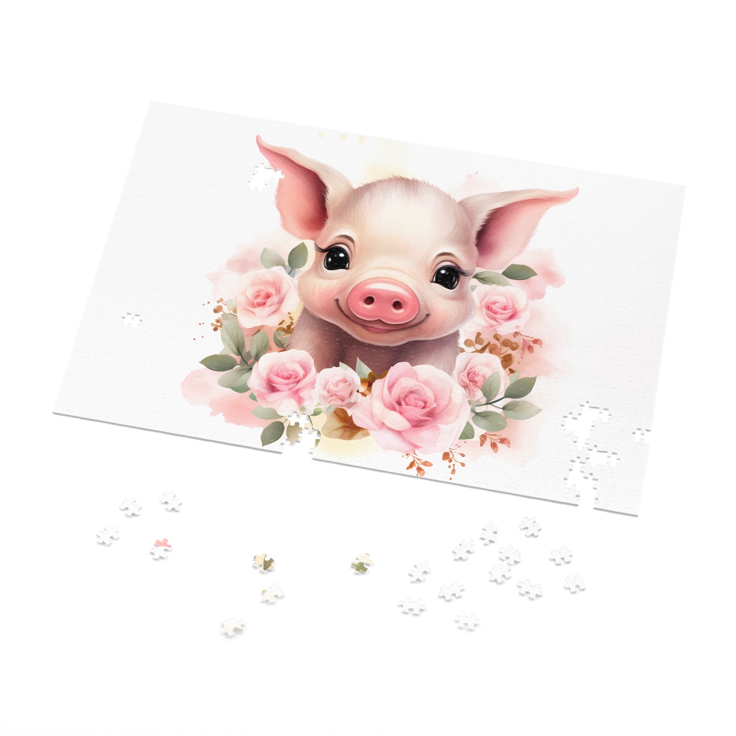 Jigsaw Puzzle, Pig, Personalised/Non-Personalised (30, 110, 252, 500,1000-Piece)