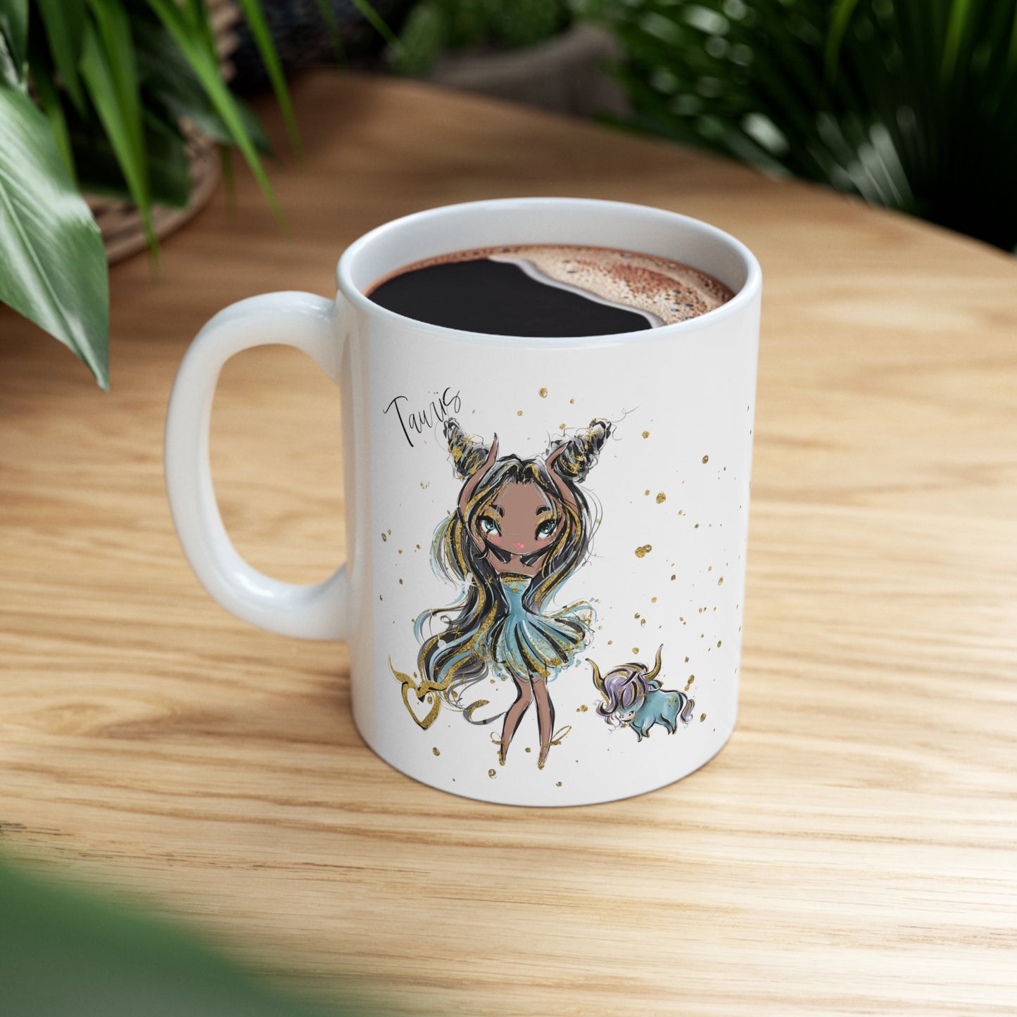 Zodiac Sign, Taurus, Ceramic Mug 11oz