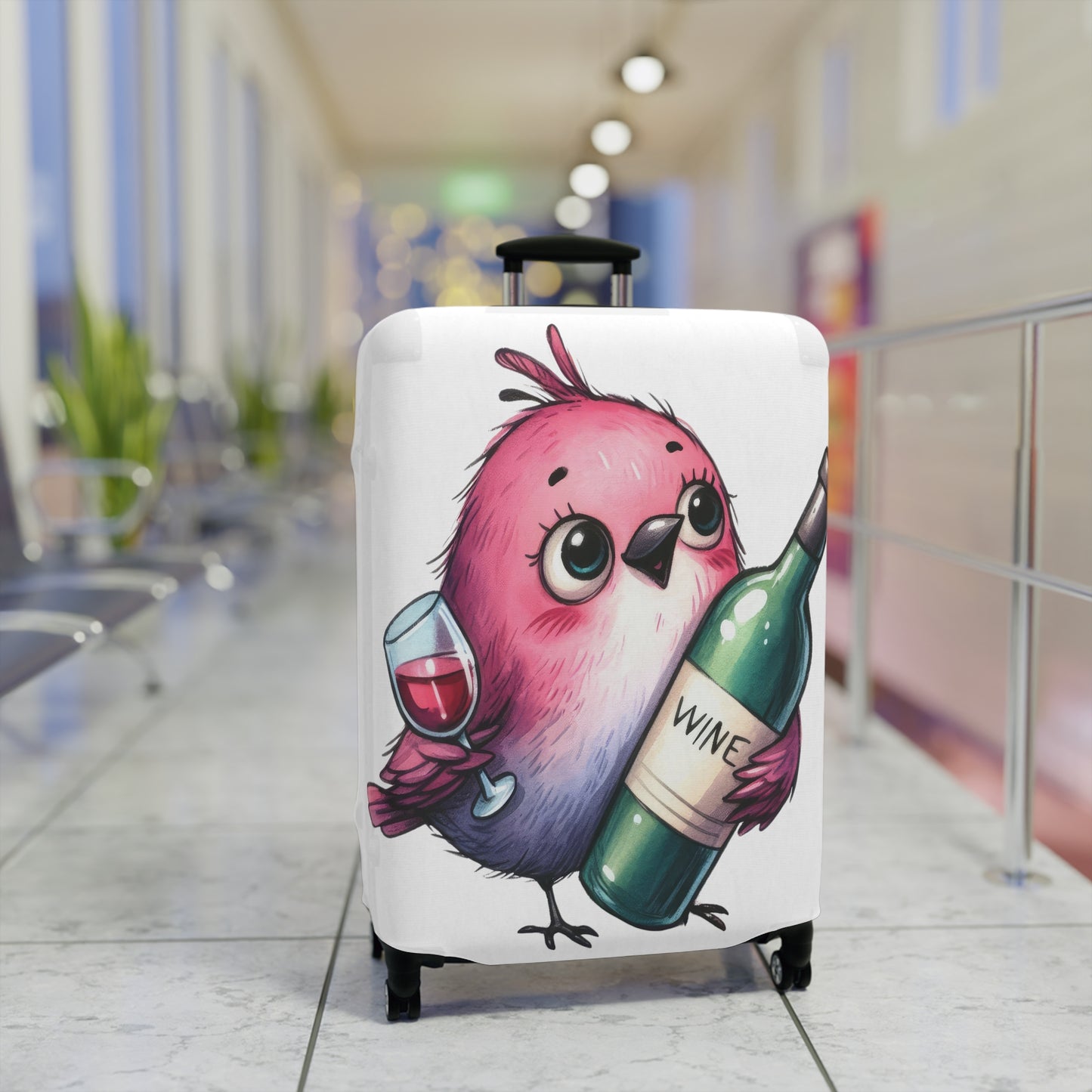 Luggage Cover, Cute Bird, awd-1646