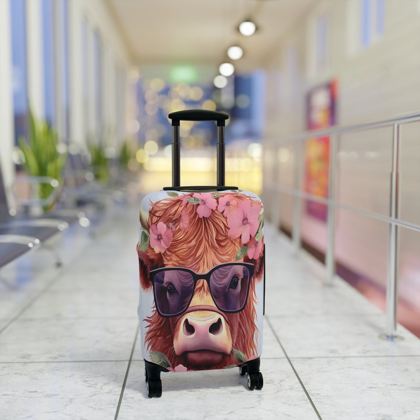 Luggage Cover, Highland Cow, awd-018